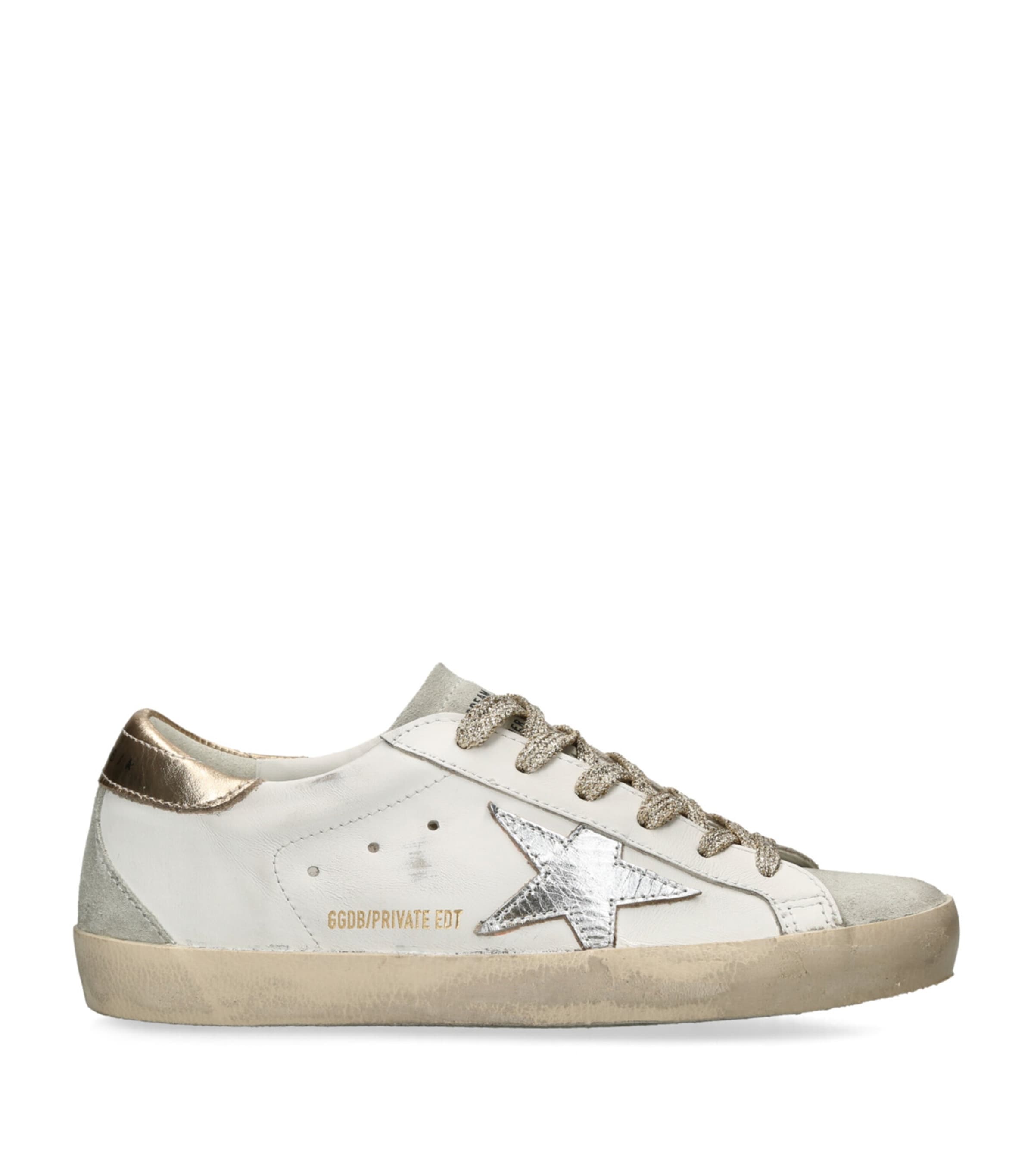 GOLDEN GOOSE LEATHER SUPER-STAR SNEAKERS