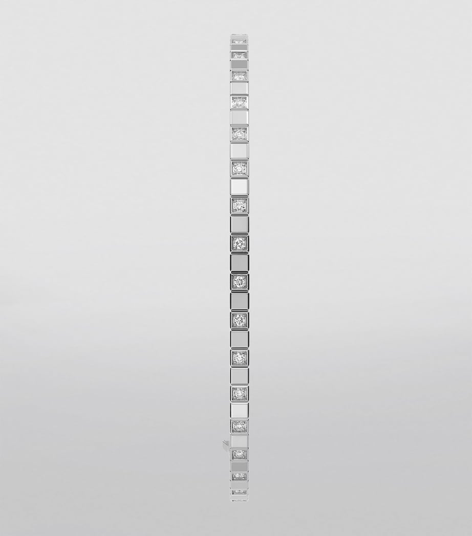 White Gold and Diamond Ice Cube Bangle 18K WHITE GOLD Image 5