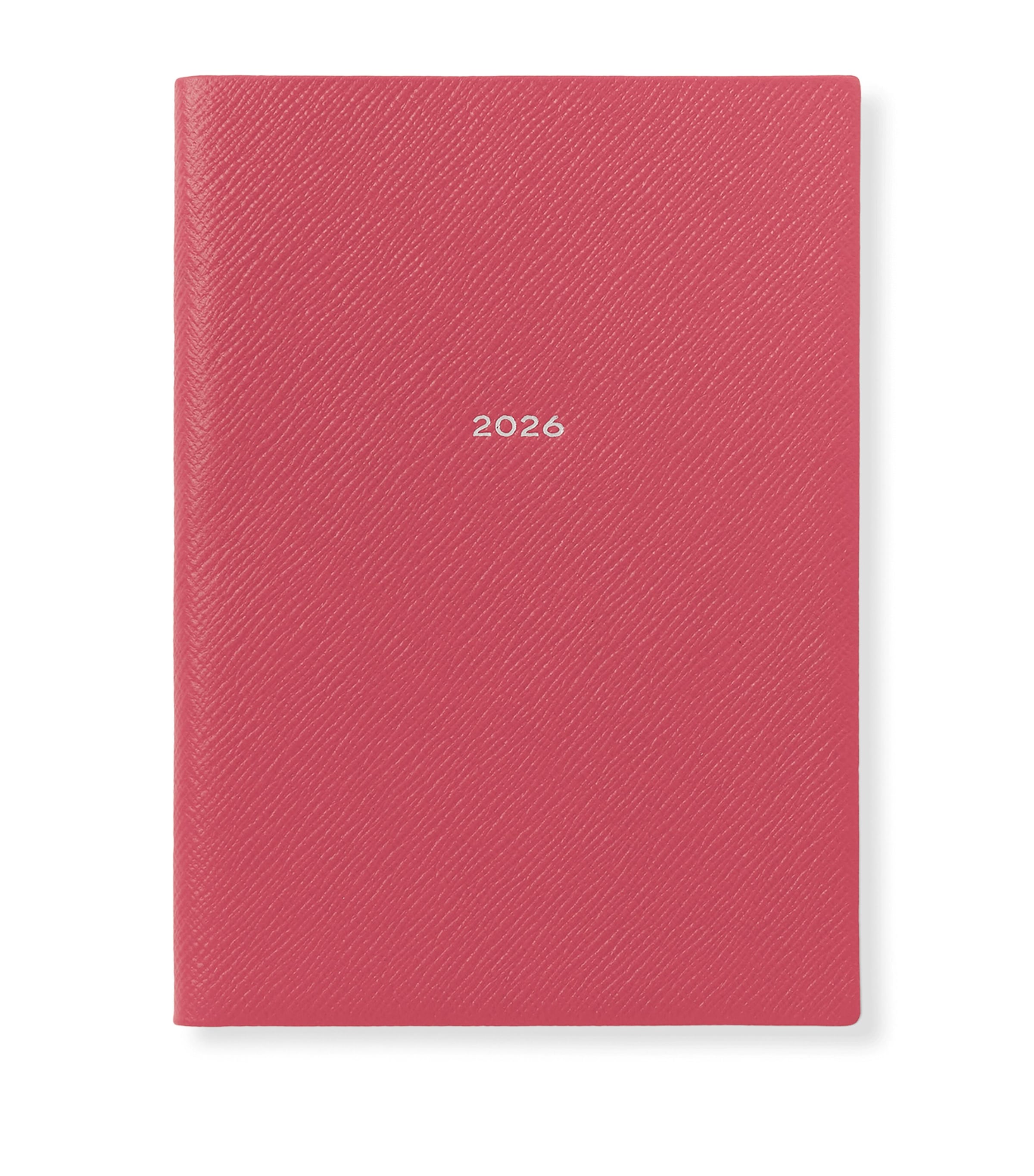 Leather Soho A5 2026 Diary RASPBERRY Image 1