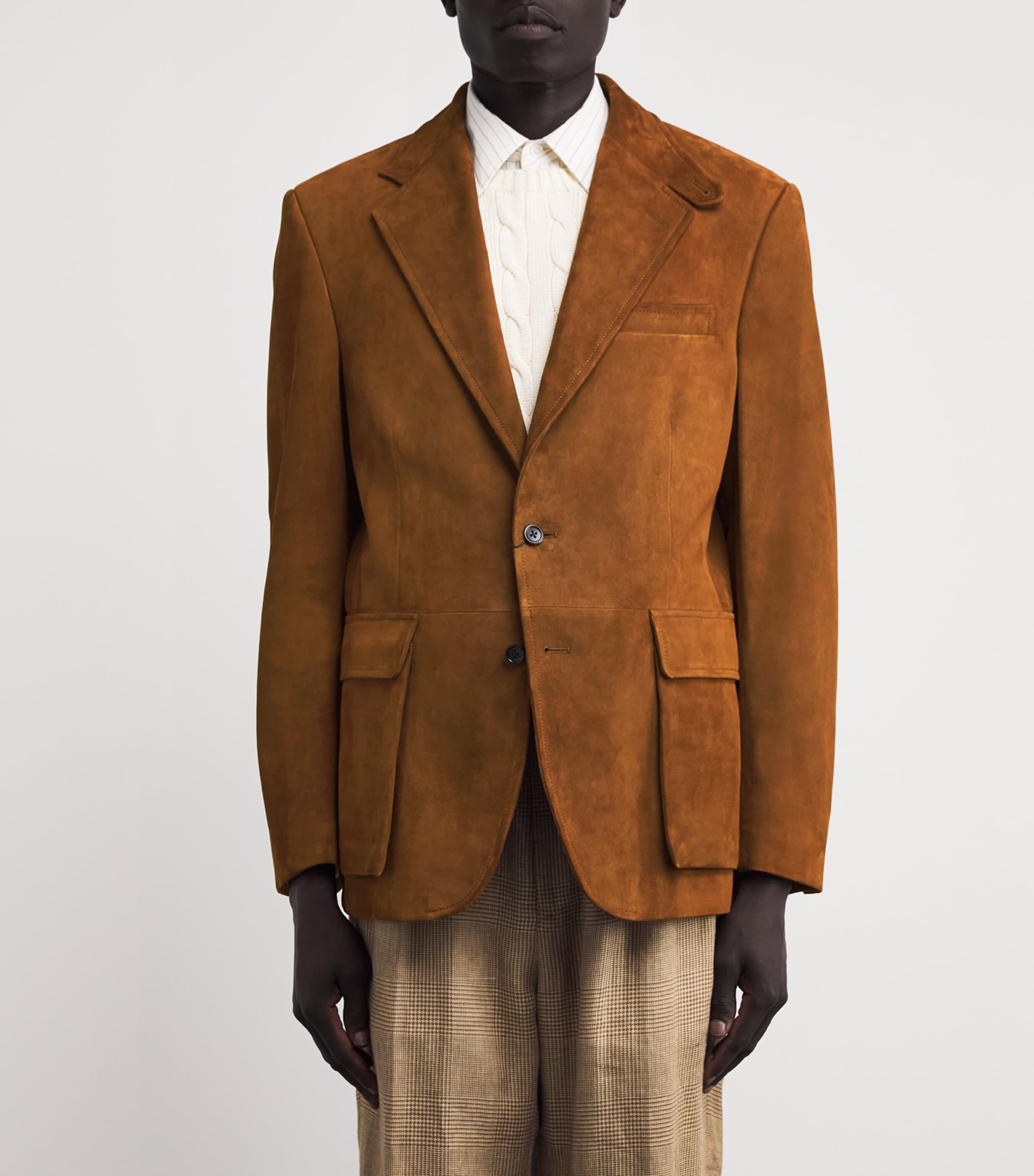 Polo Ralph Lauren Brown Suede RL67 Blazer | Harrods US