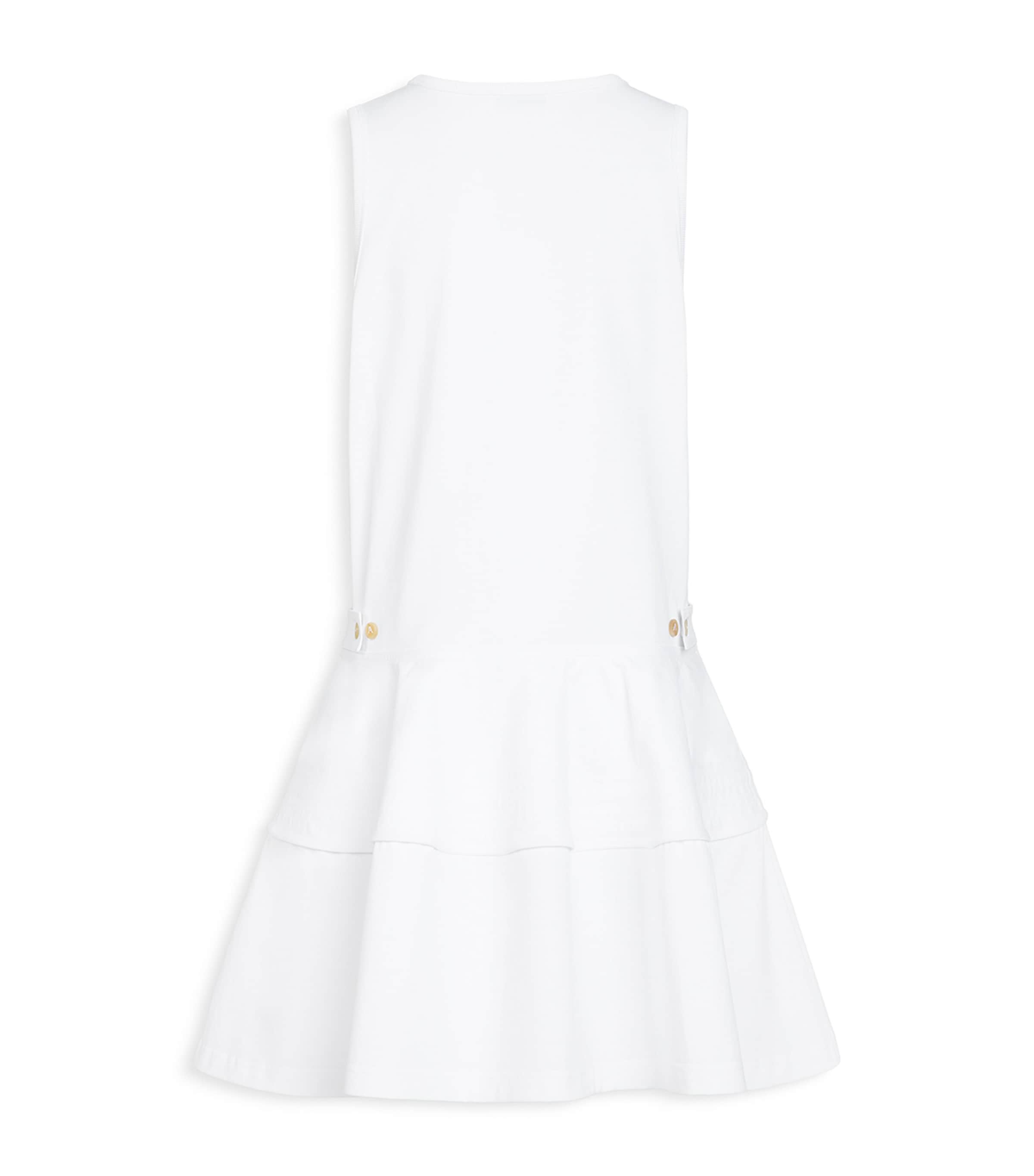 Alaïa Womens Cotton Tank Mini Dress White Image 2