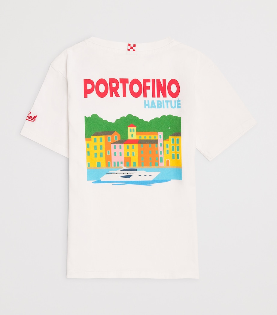 Mc2 Saint Barth Kids Cotton Portofino Jr Logo T-Shirt (2-14 Years) Portofino Summer Image 2
