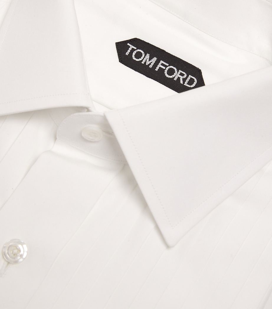 Cotton Pleated-Front Evening Shirt AW001 Image 5