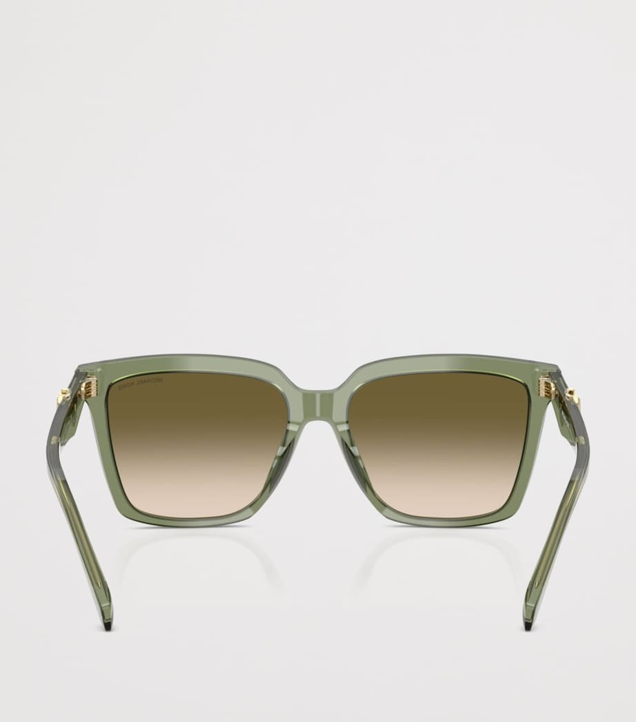 Michael Kors Menaggio Square Sunglasses Green Image 4