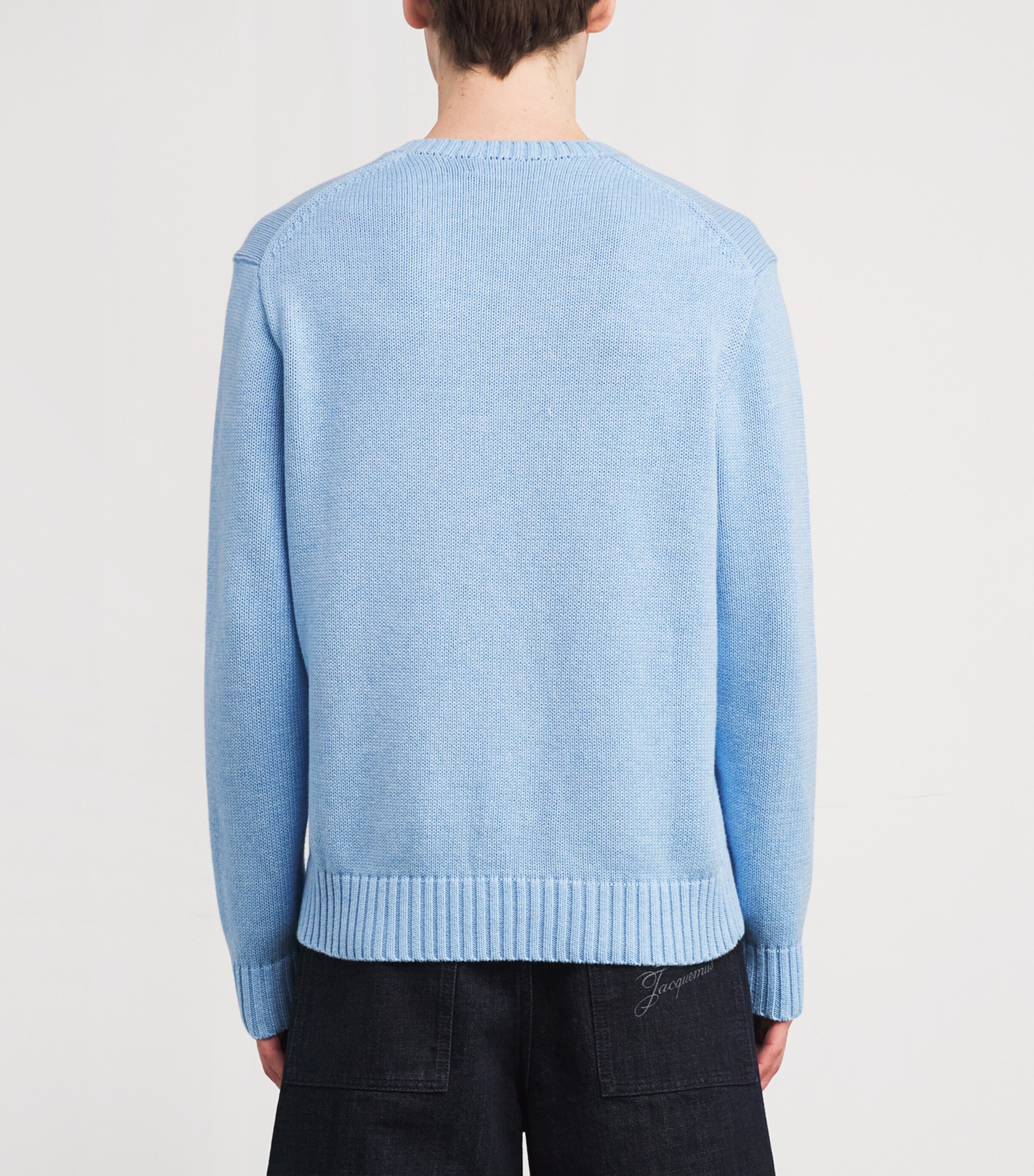 Polo Ralph Lauren Mens Cotton Polo Bear Sweater Blue Image 2