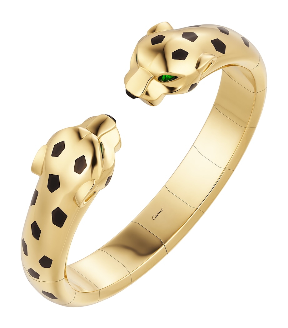 Yellow Gold, Tsavorite Garnet and Onyx Panthère de Cartier Bangle YELLOW GOLD Image 1