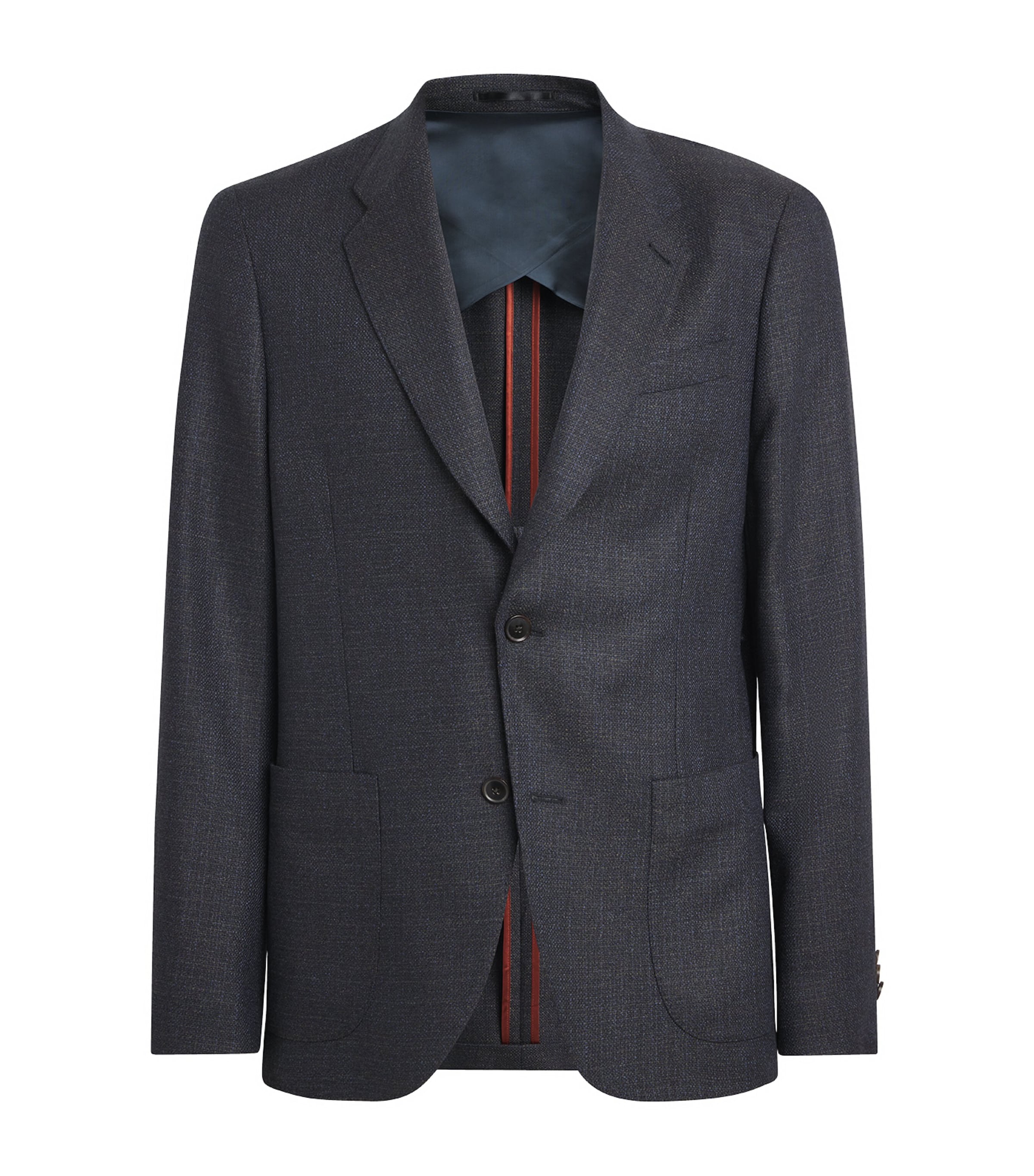 Paul Smith Wool Single-breasted Blazer In Purple