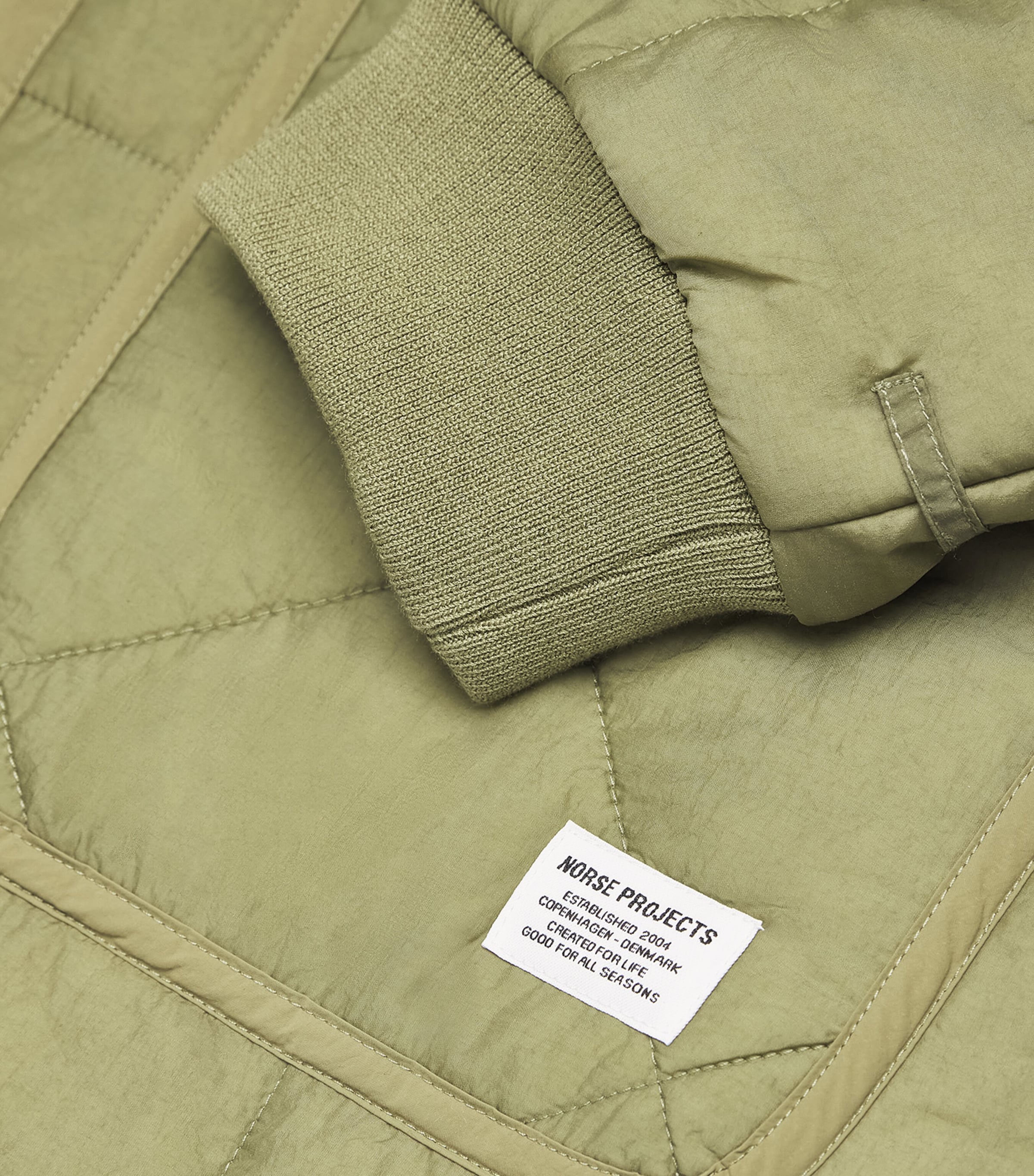 Military Liner Jacket MOSS GREEN Image 5