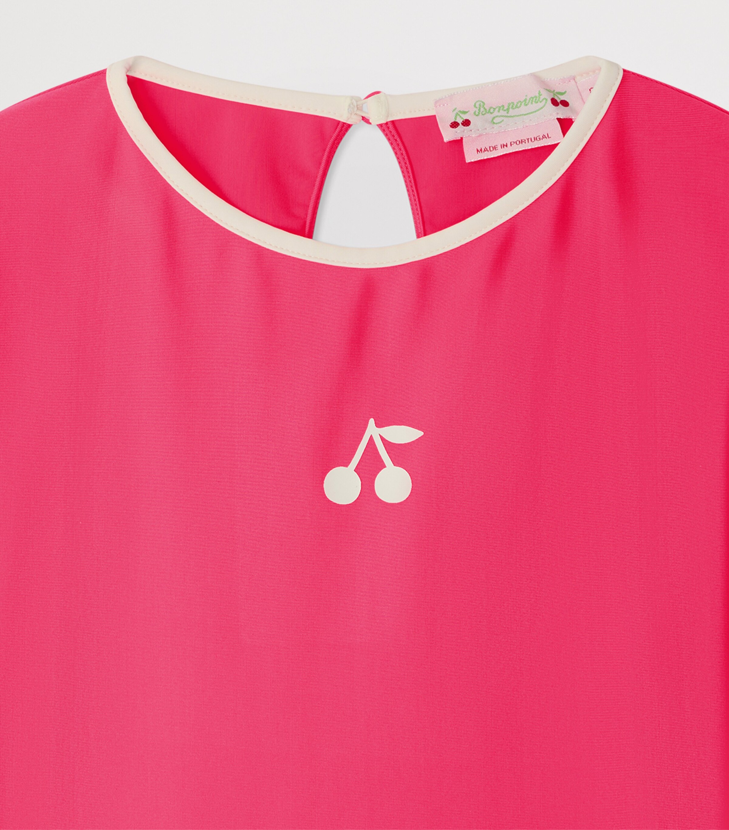 Bonpoint Long-Sleeve Swim Top (10-14 Years) Rose Fluo Image 3