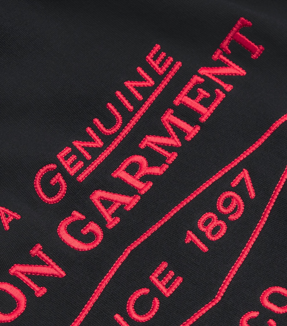 x Filson Oversized Hoodie BLACK X RED Image 5