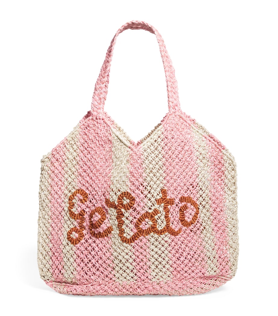 Jute Gelato Tote Bag NATURAL ROSE Image 1