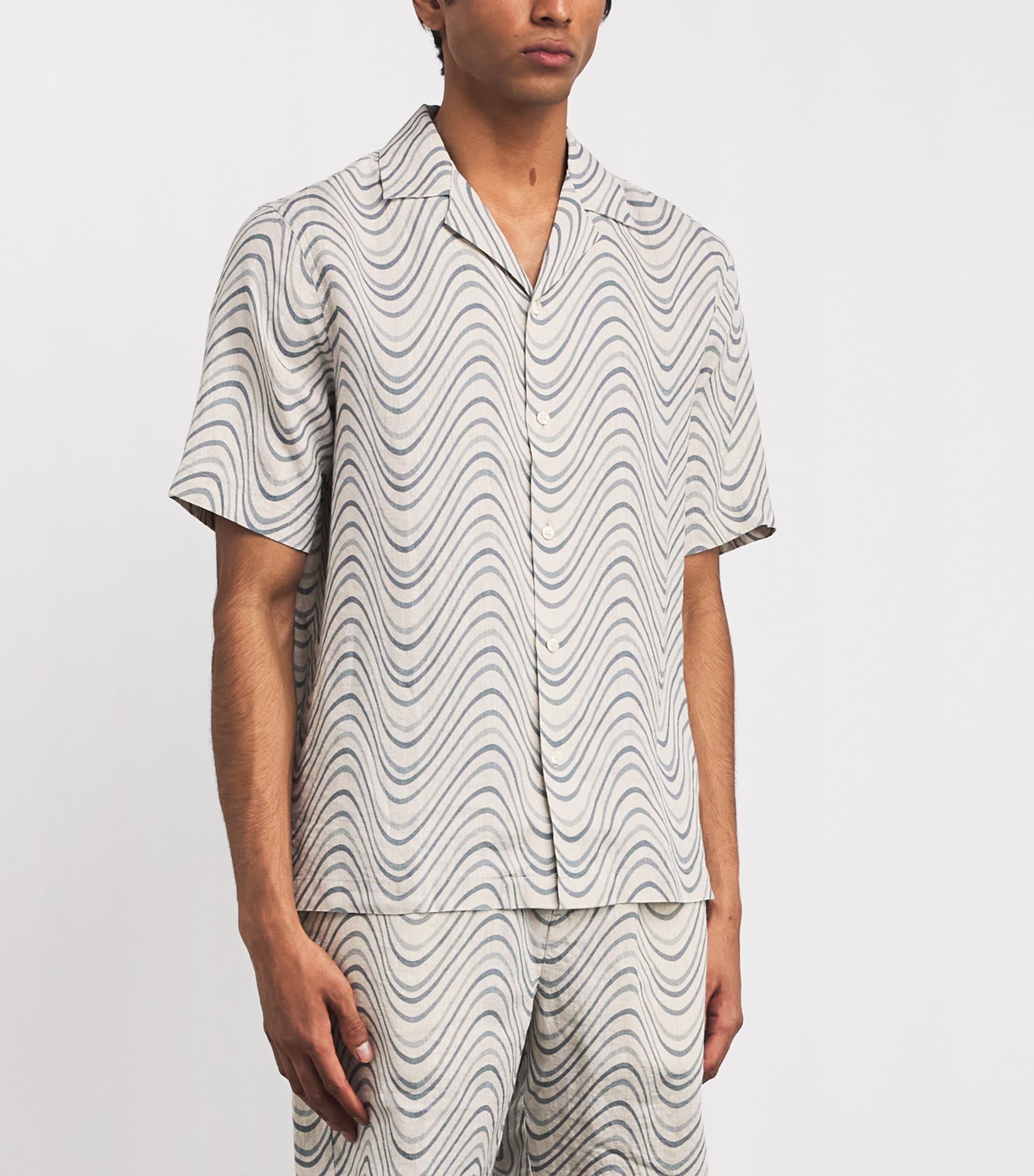 Linen Roberto Shirt 902-COASTAL BLUE Image 3