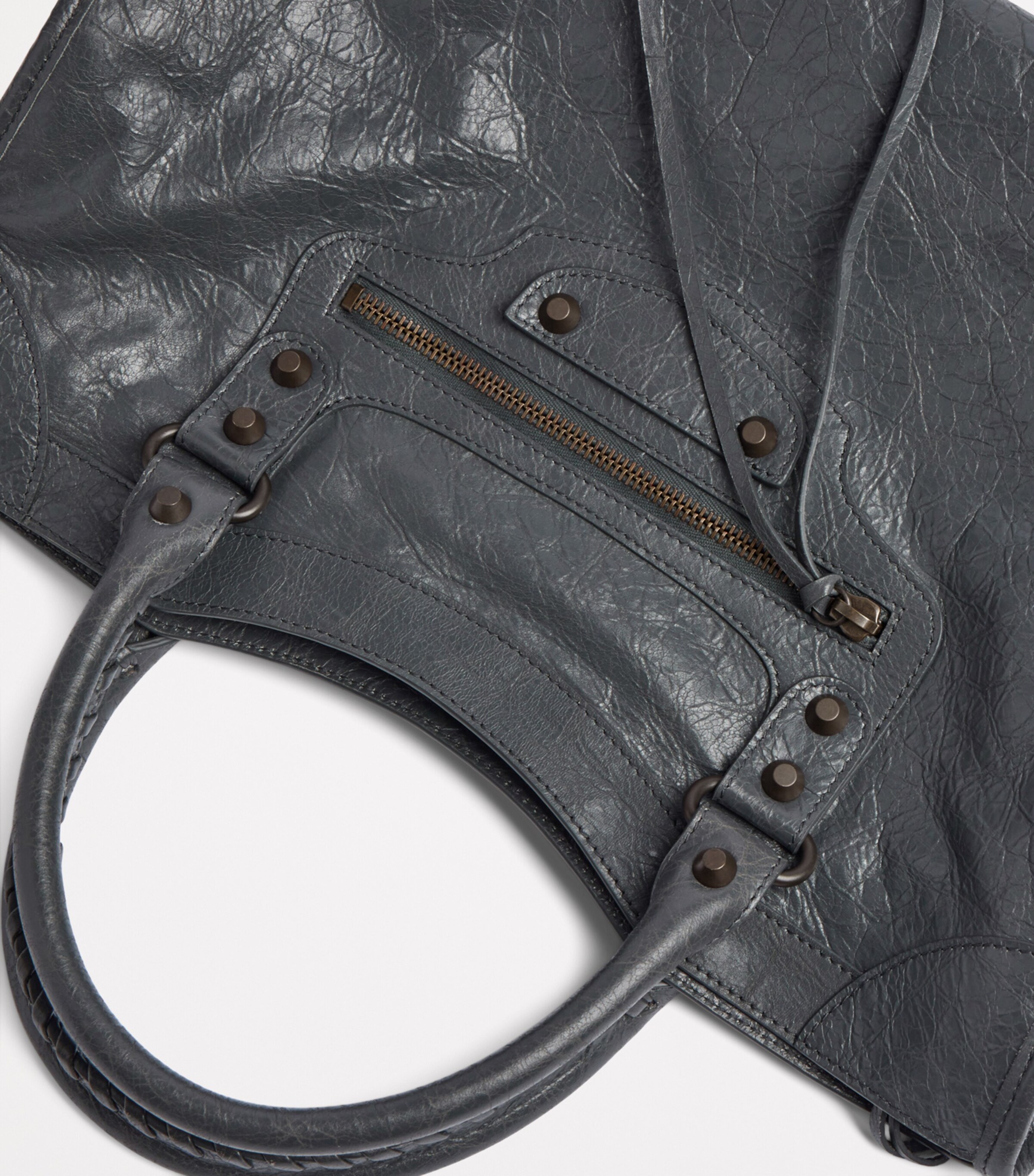 Balenciaga Medium Leather Le City Top-Handle Bag Image 6