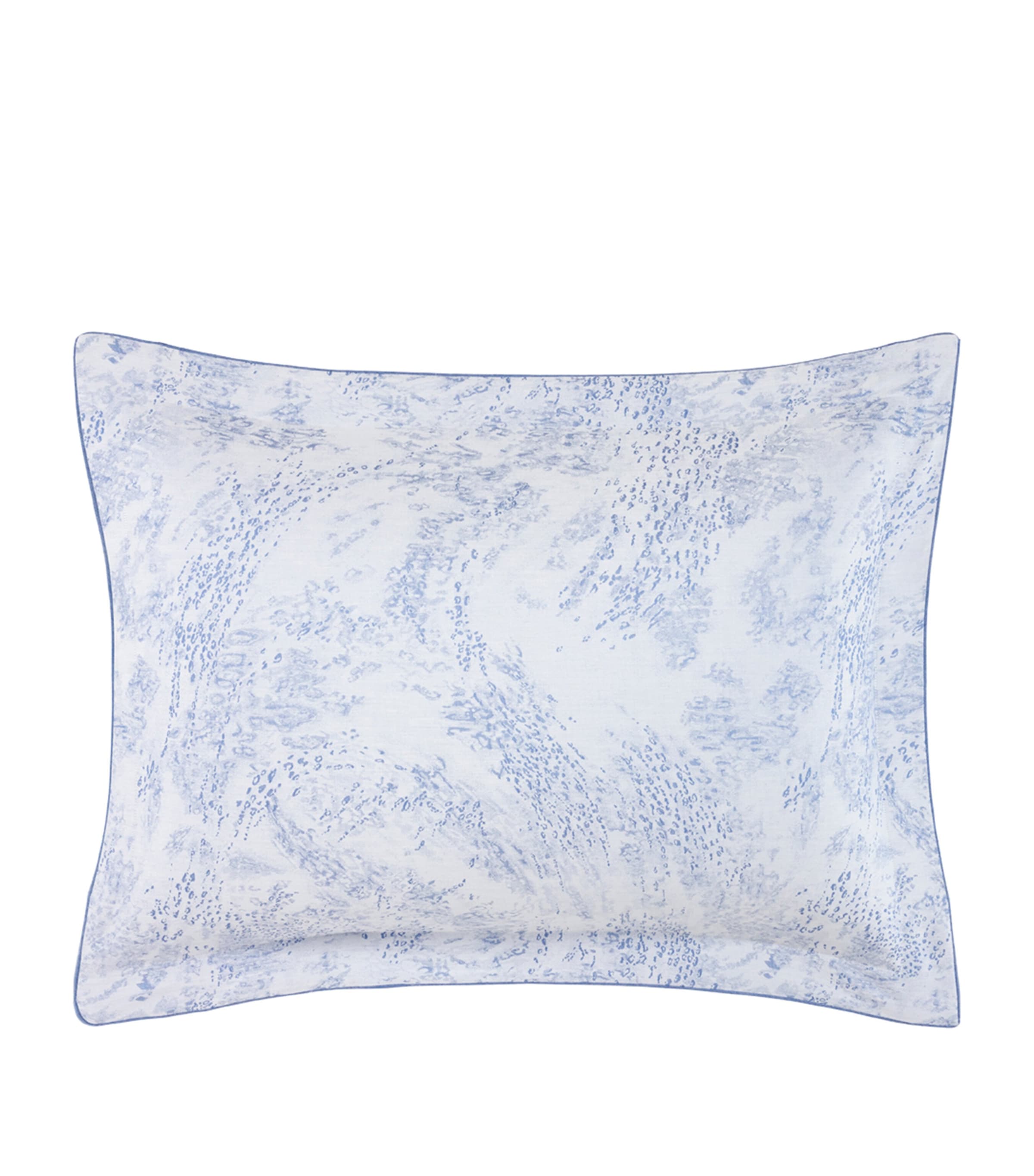 Yves Delorme Ecumes Standard Oxford Pillowcase (50cm x 75cm) Blue Image 1