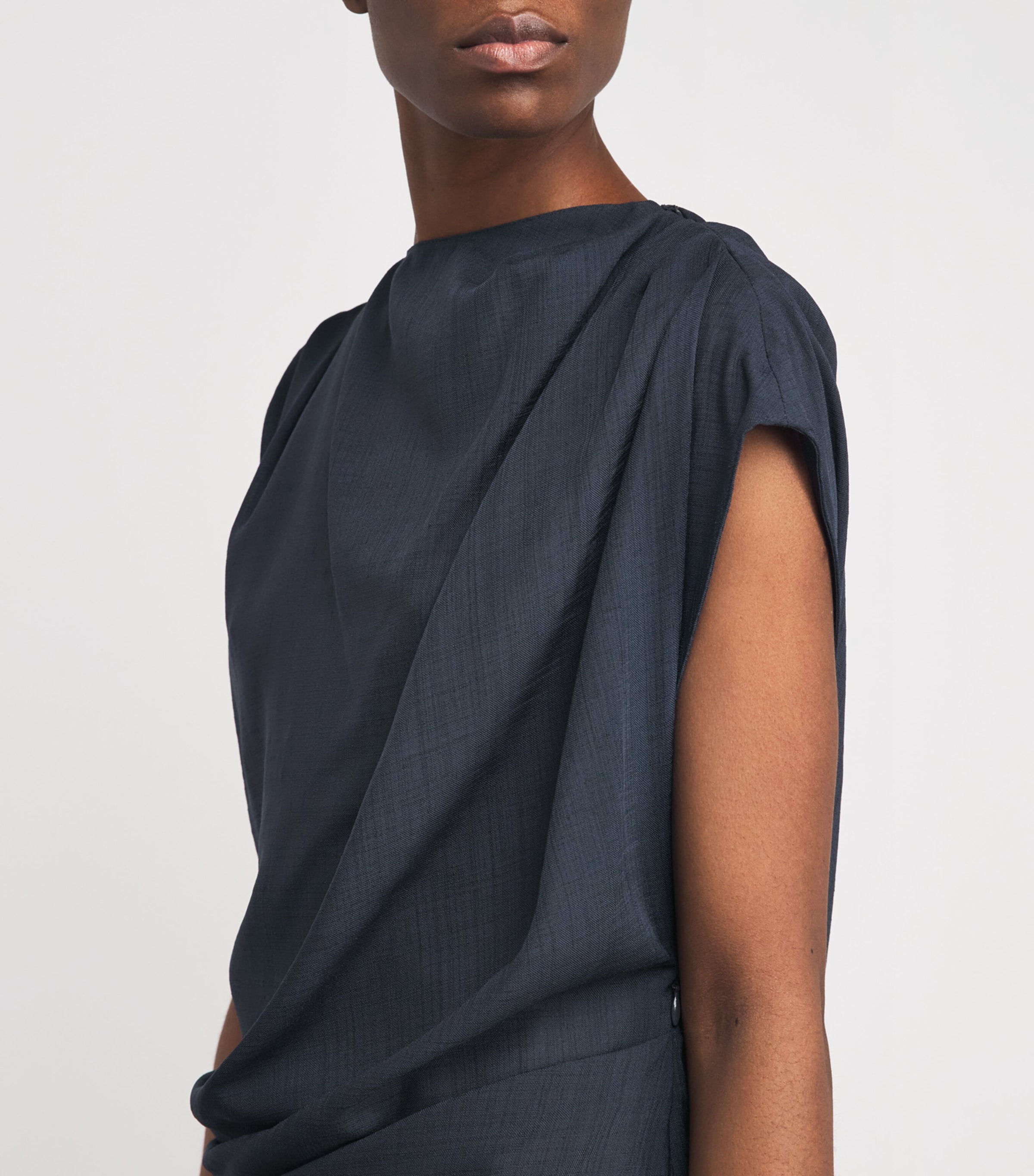 CAMILLA AND MARC Womens Draped Audry Maxi Dress French Navy Image 5