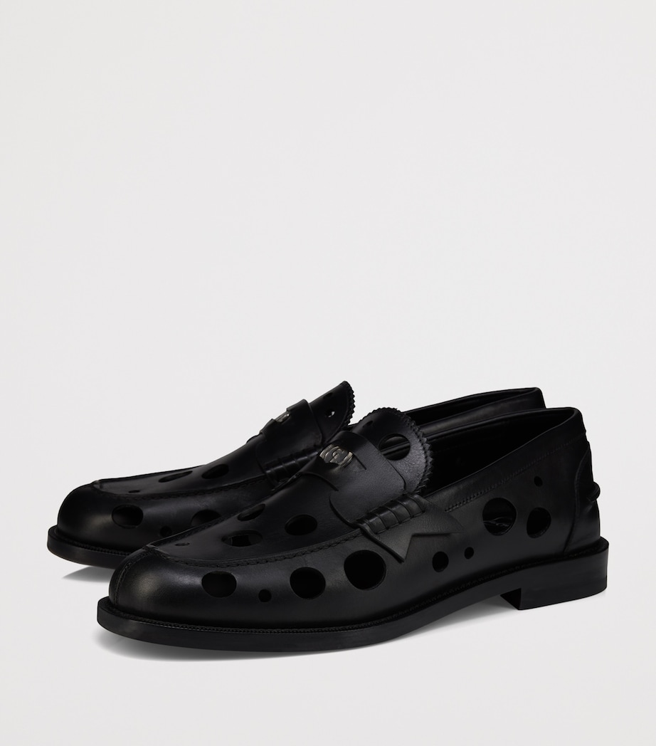 Christian Louboutin The Plato Dots Leather Loafers Image 3