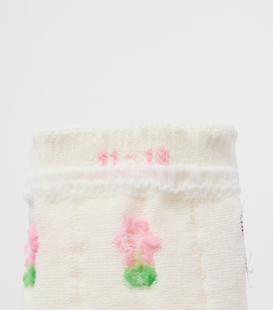 Miki House Floral Chieco Saku Frill Socks Image 4