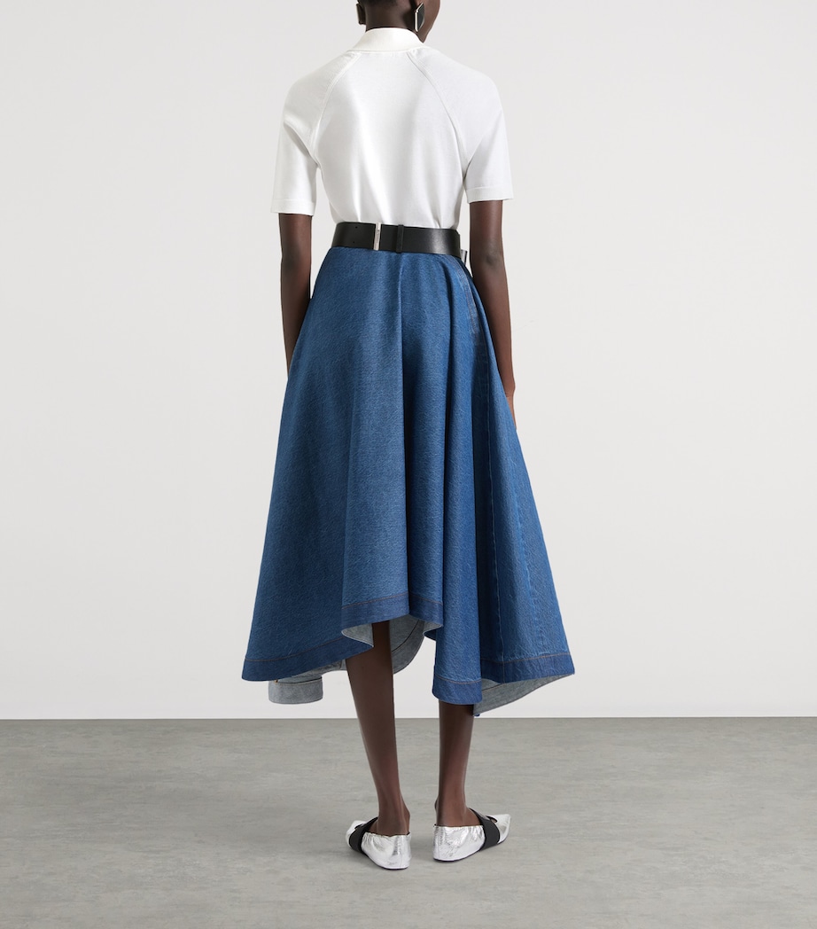 Givenchy Womens Asymmetric Denim Skirt Image 3