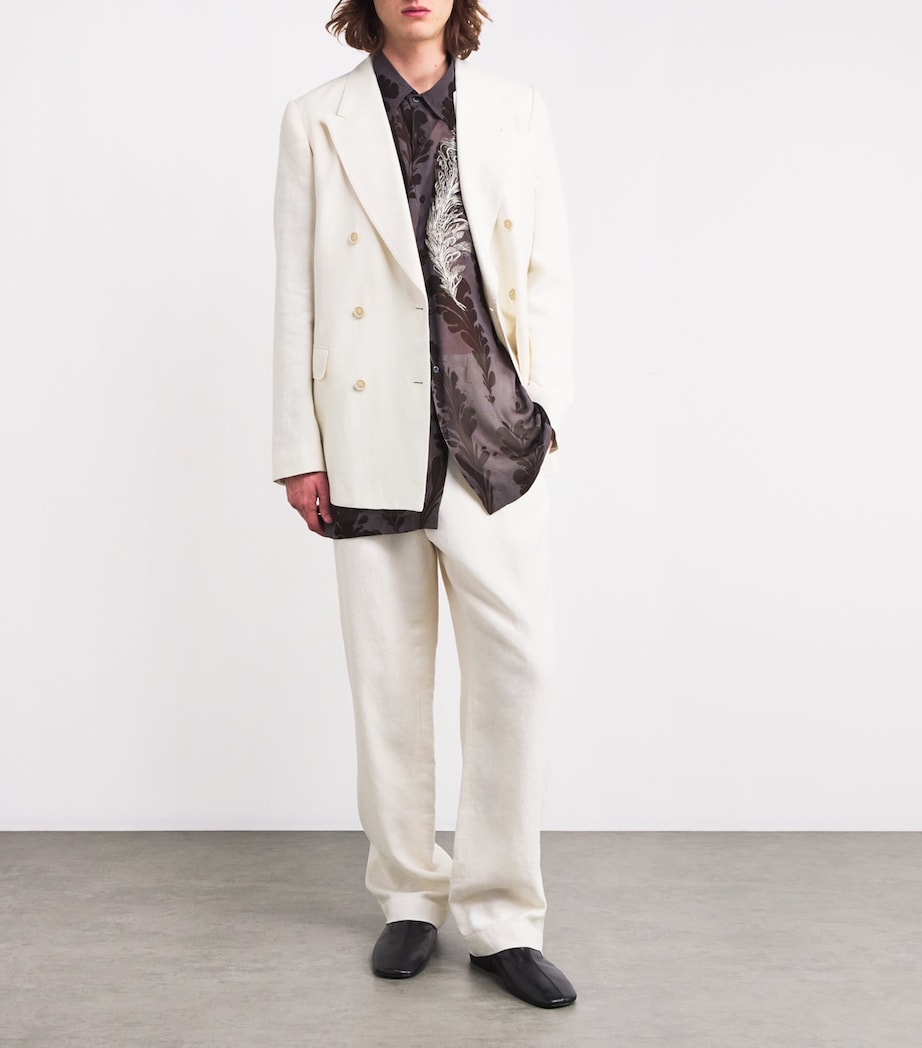 Double-Breasted Blazer 5 ECRU Image 2