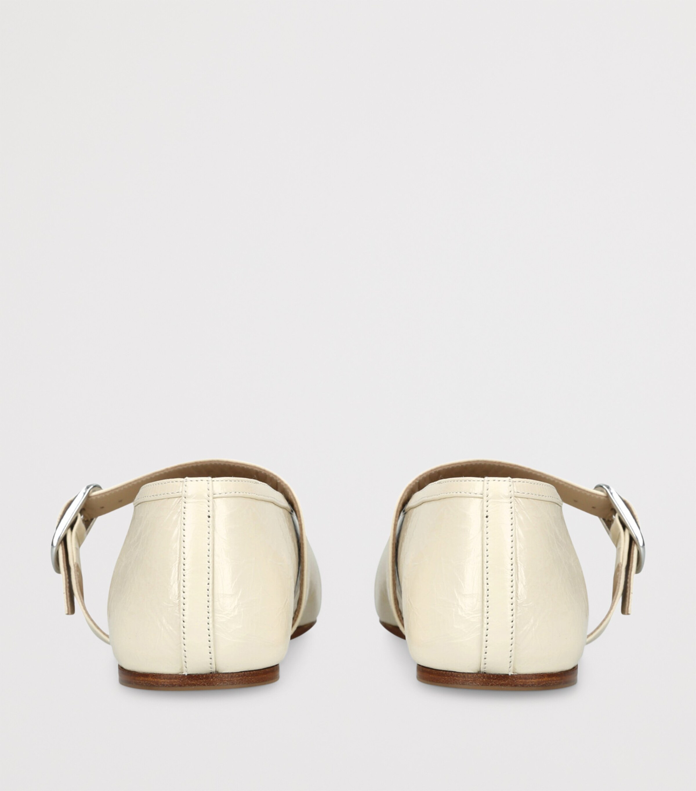 Naplack Leather Stella Ballet Flats BONE Image 2