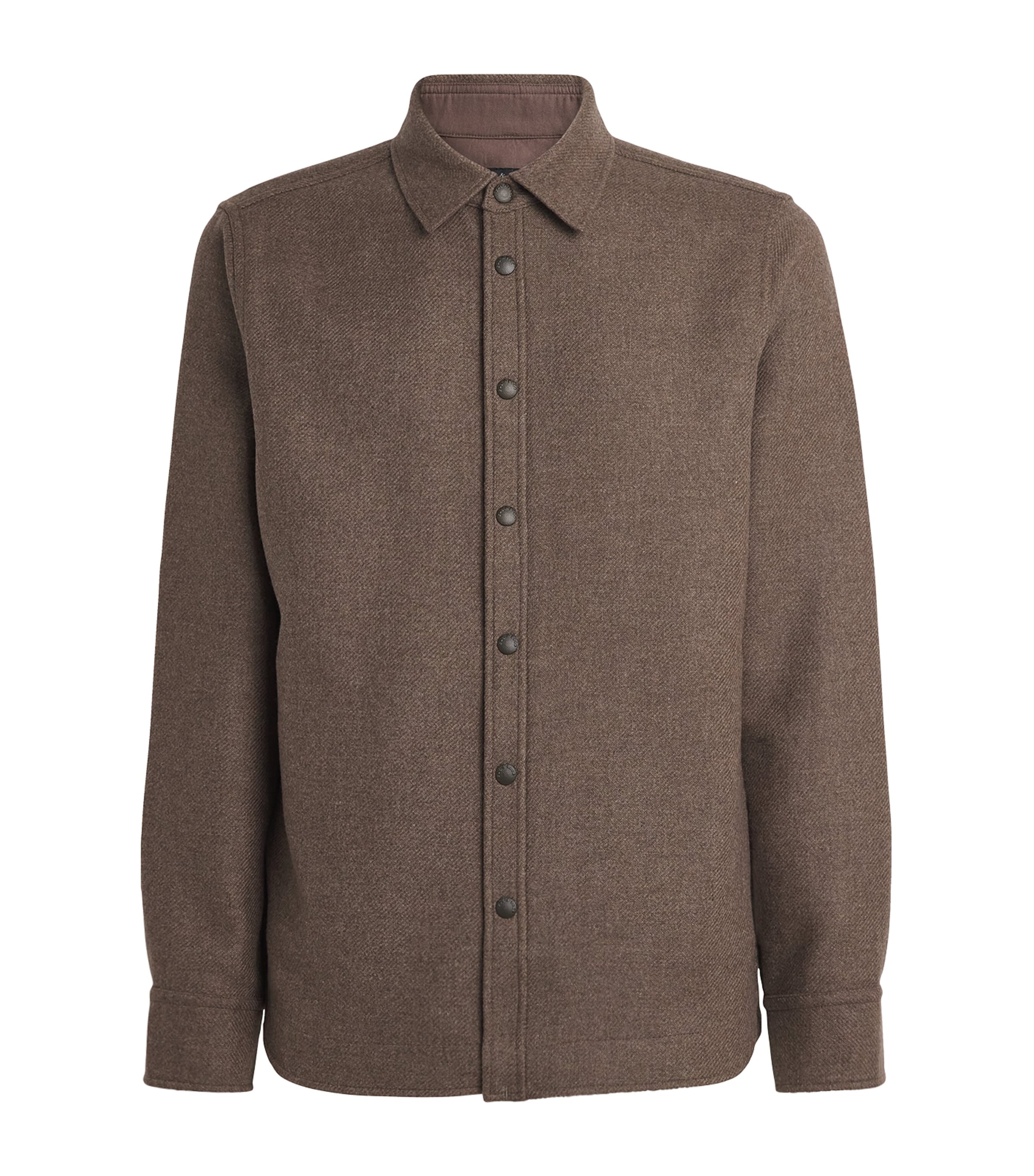 Rag & Bone Wool Chelsea Overshirt In Brown