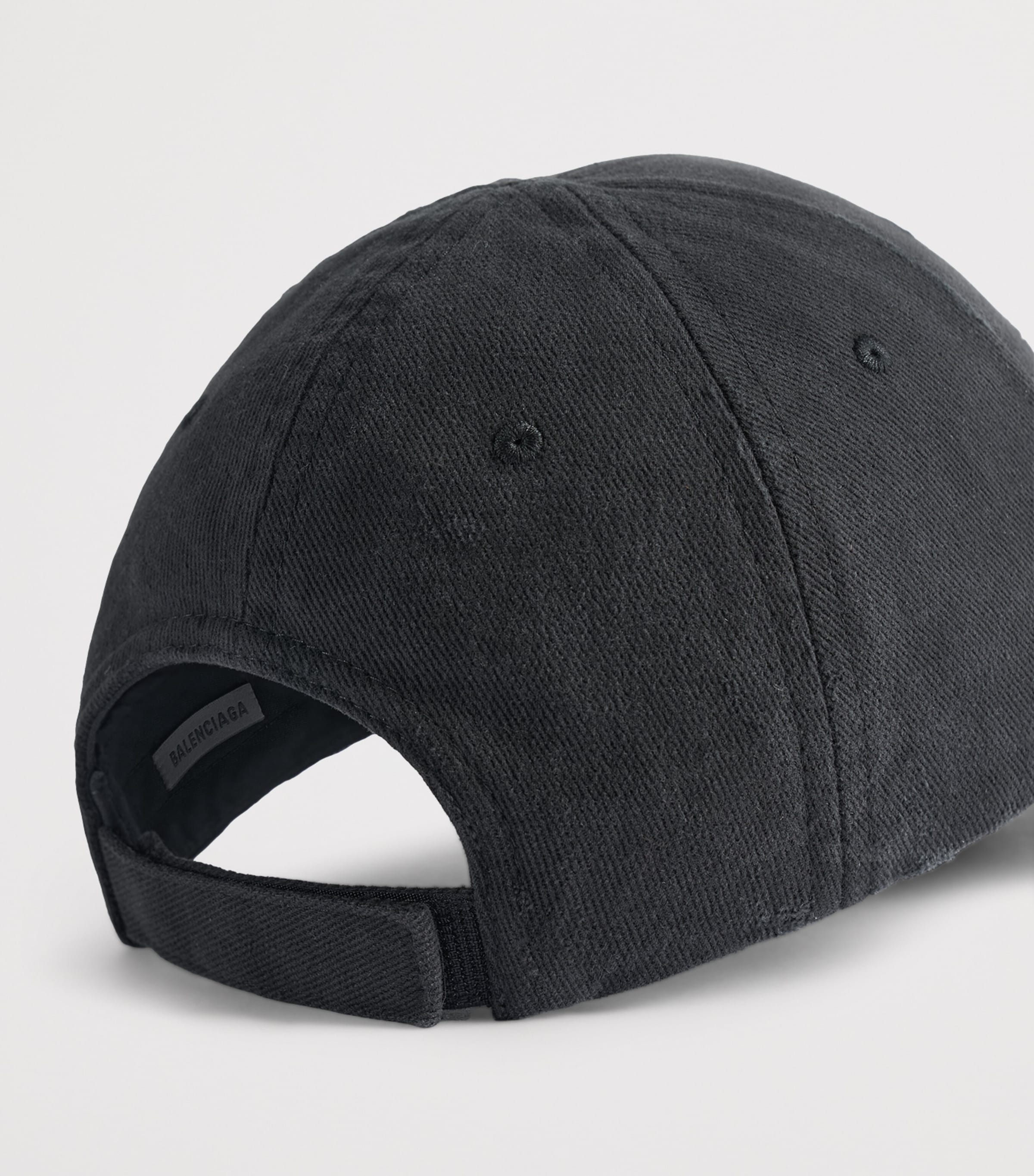 Balenciaga Distressed Sketchy Logo Baseball Cap Image 4
