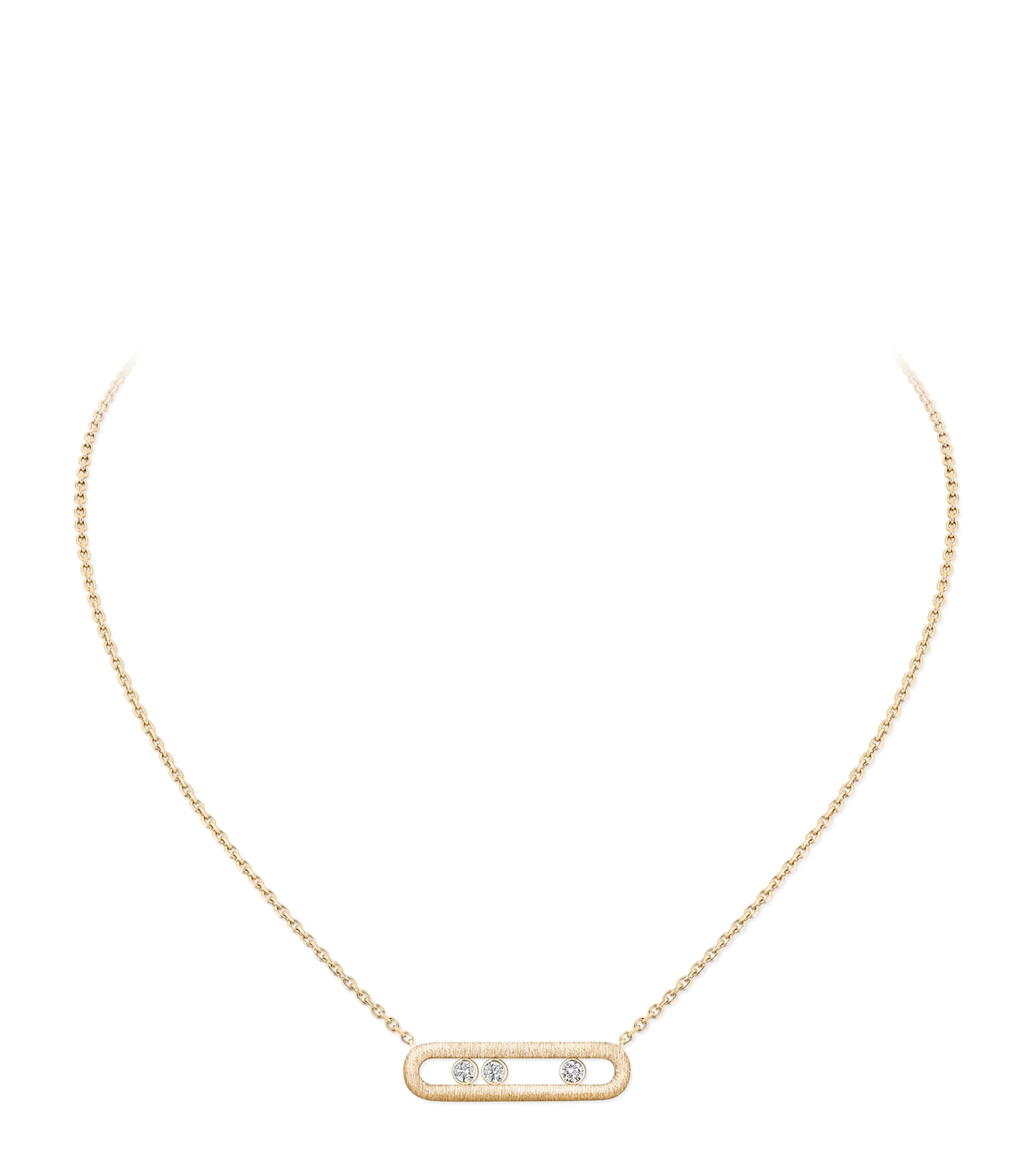 Messika Move Classique Yellow Gold and Diamond Necklace Yellow Gold Image 1