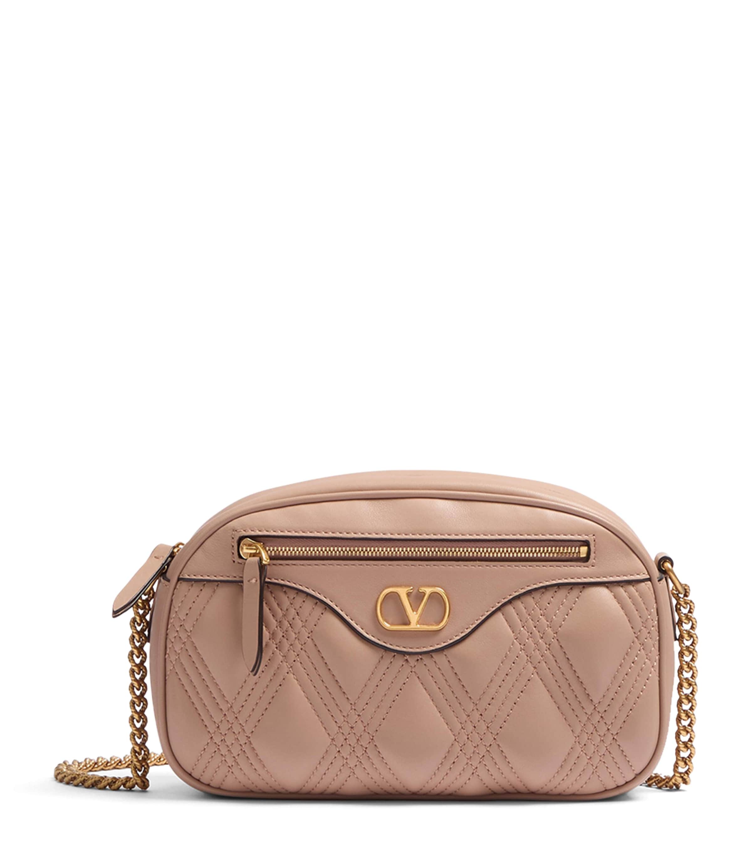 Valentino Garavani Garavani Quiltie Shoulder Bag 67 In Quilted Nappa Woman Rose Cannelle Uni In Beige