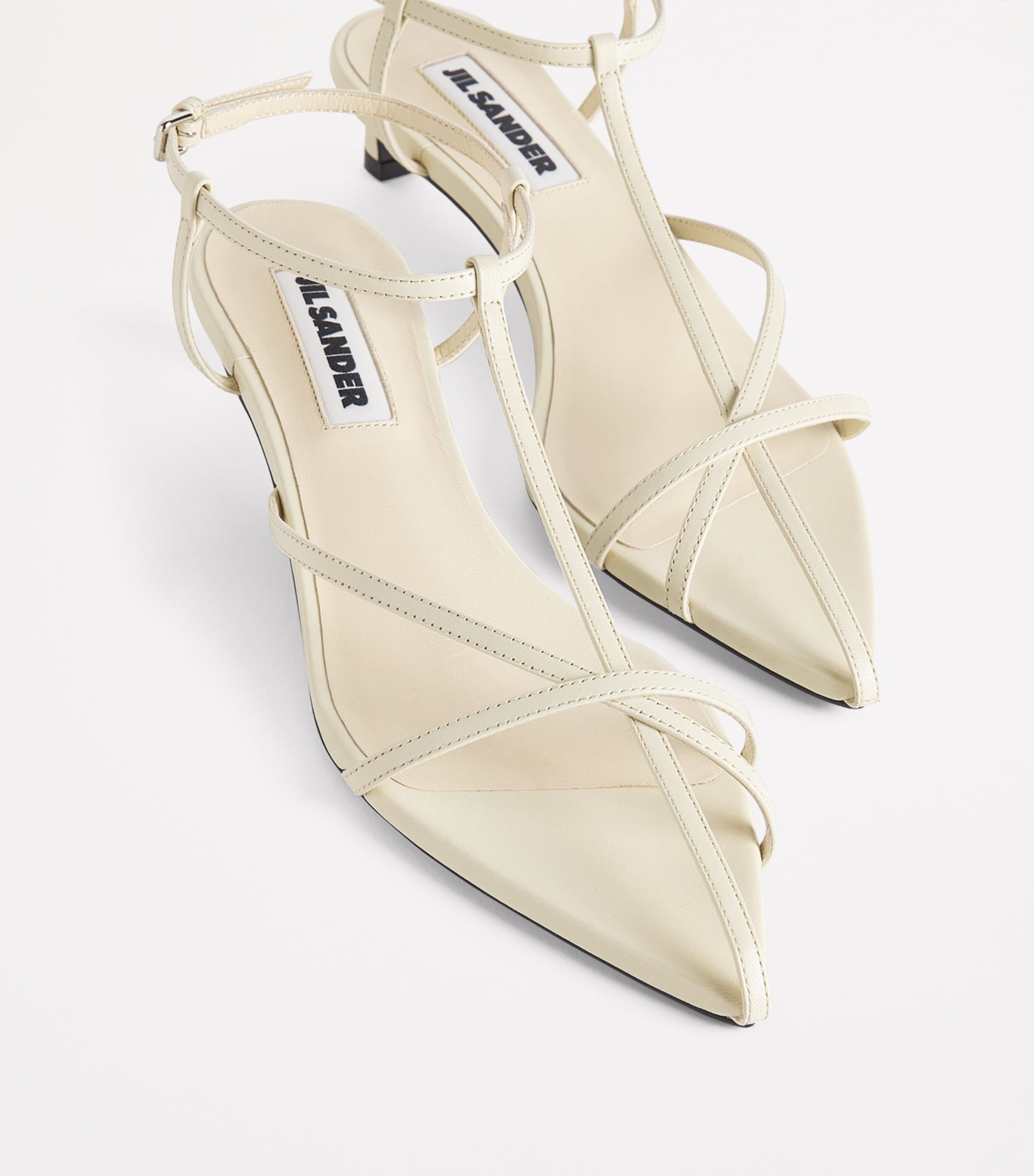 Jil Sander Leather Strappy Heeled Sandals 35 | Harrods DE