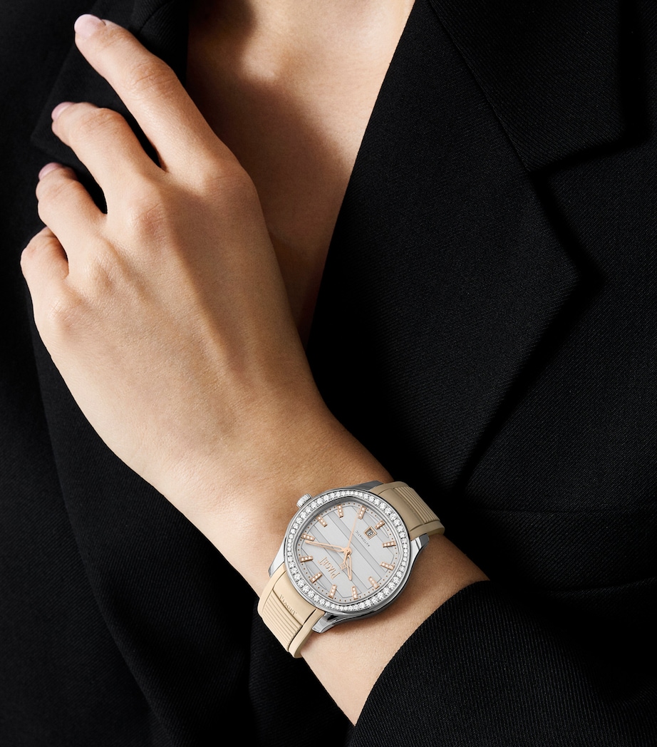Piaget Stainless Steel and Diamond Polo Signature Date Watch 36mm Steel Image 2