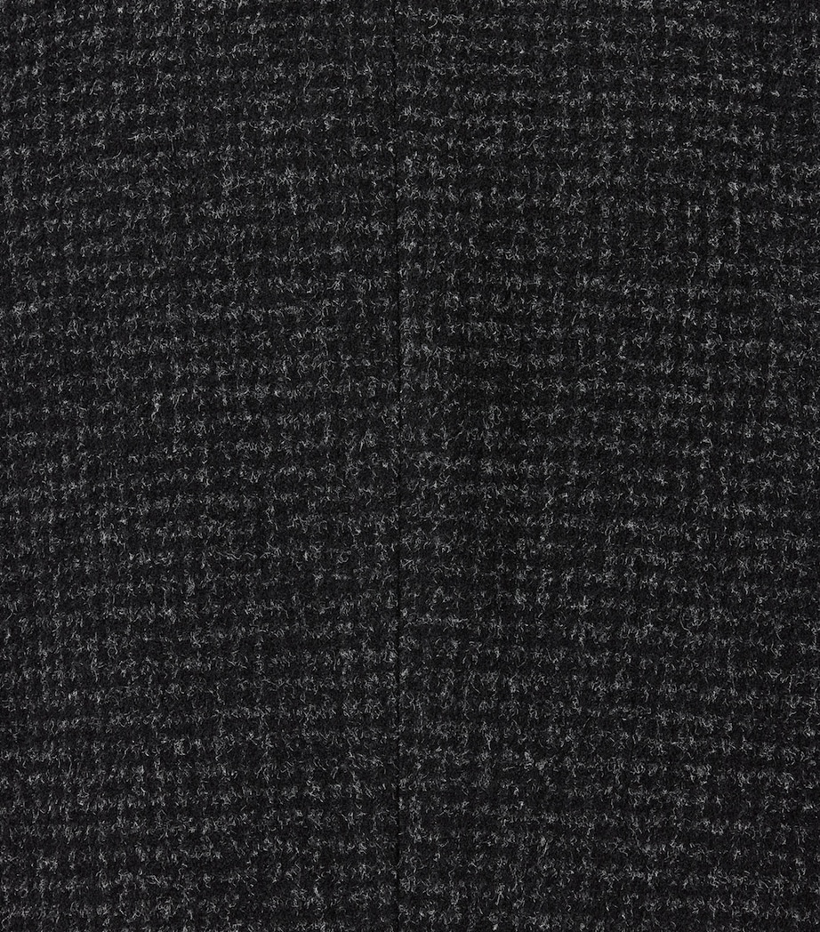 Wool-Blend Slim Caspian Coat CINDER BLACK MARL Image 9