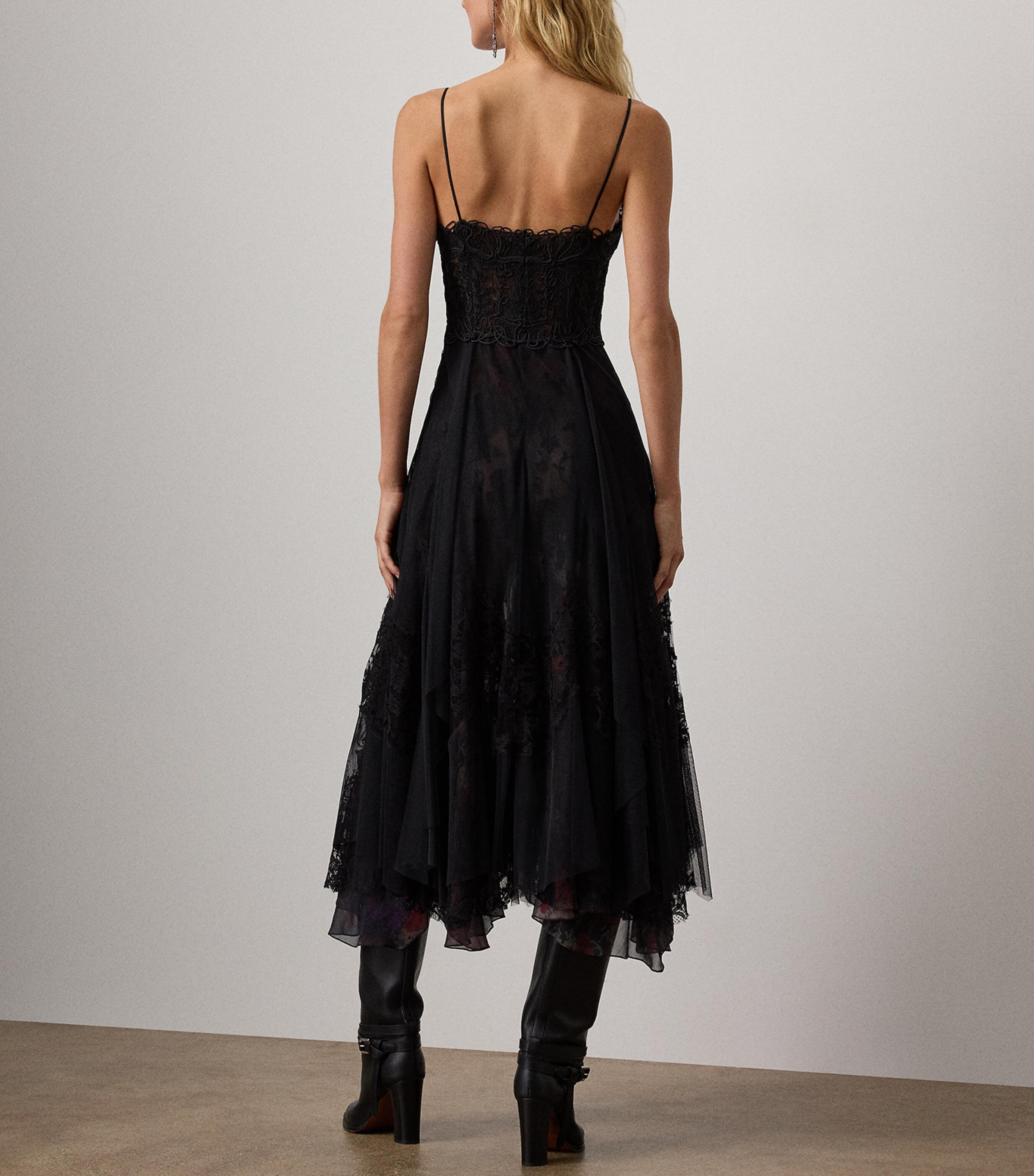 Embroidered Quinn Cocktail Dress BLACK Image 3