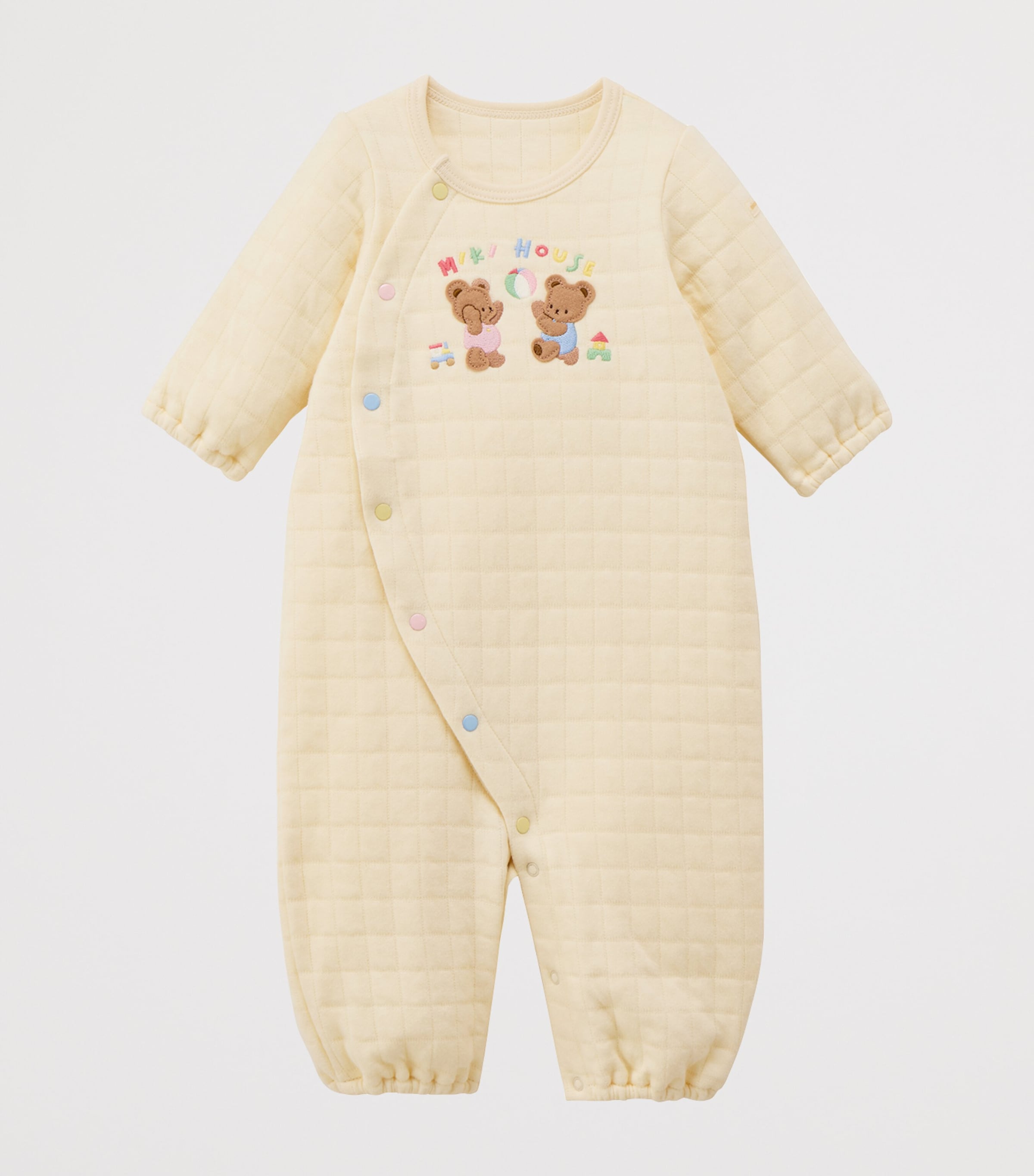 Miki House Bear Embroidered Playsuit (1 Month) Image 4