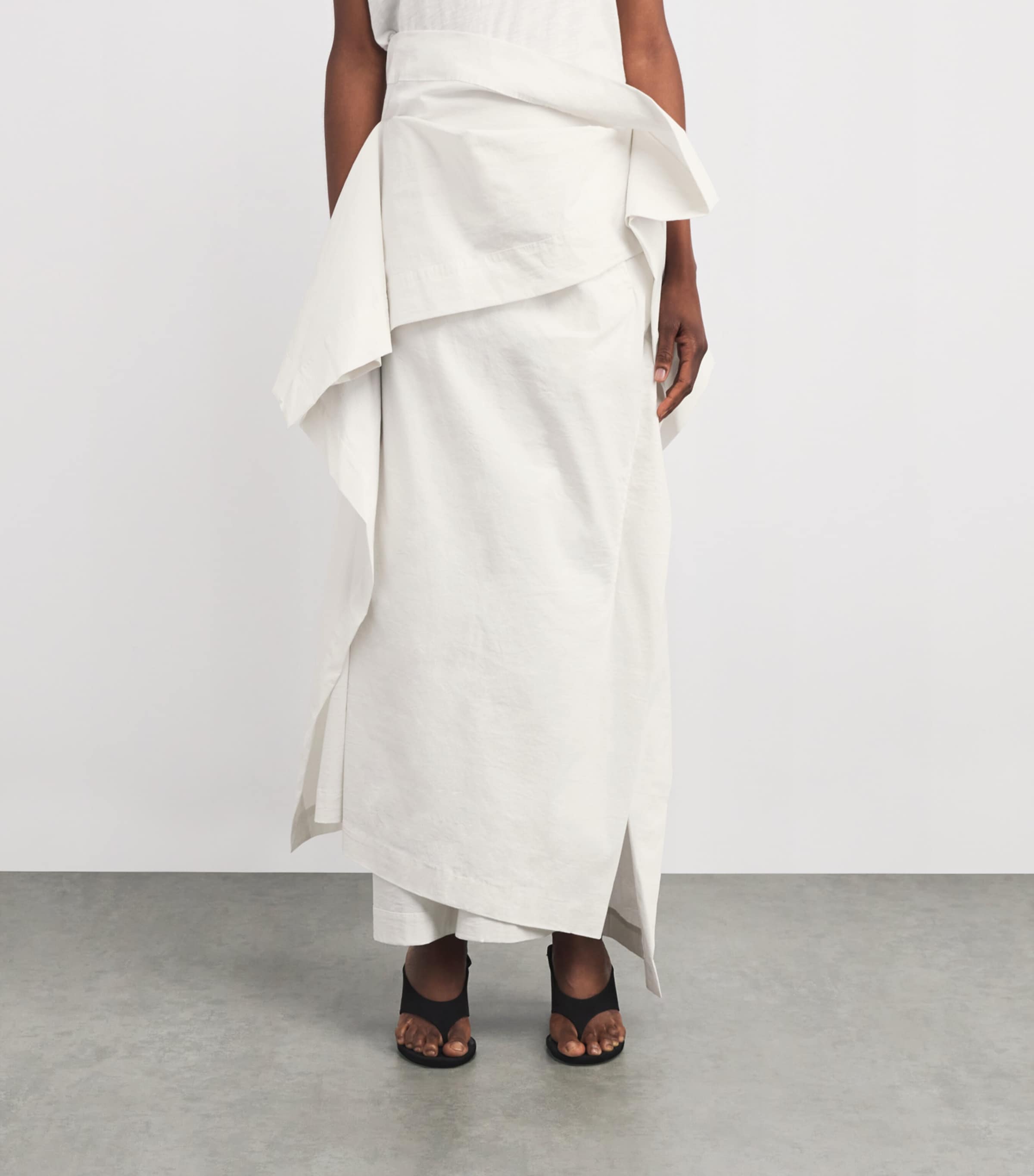 Collapsing Sculpture Maxi Skirt OFF-WHITE Image 3