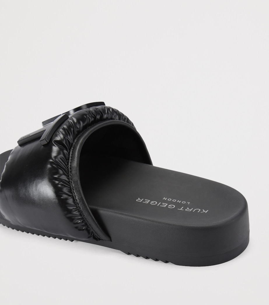 Kurt Geiger London Embellished Kurt Puff Slides Black Image 3