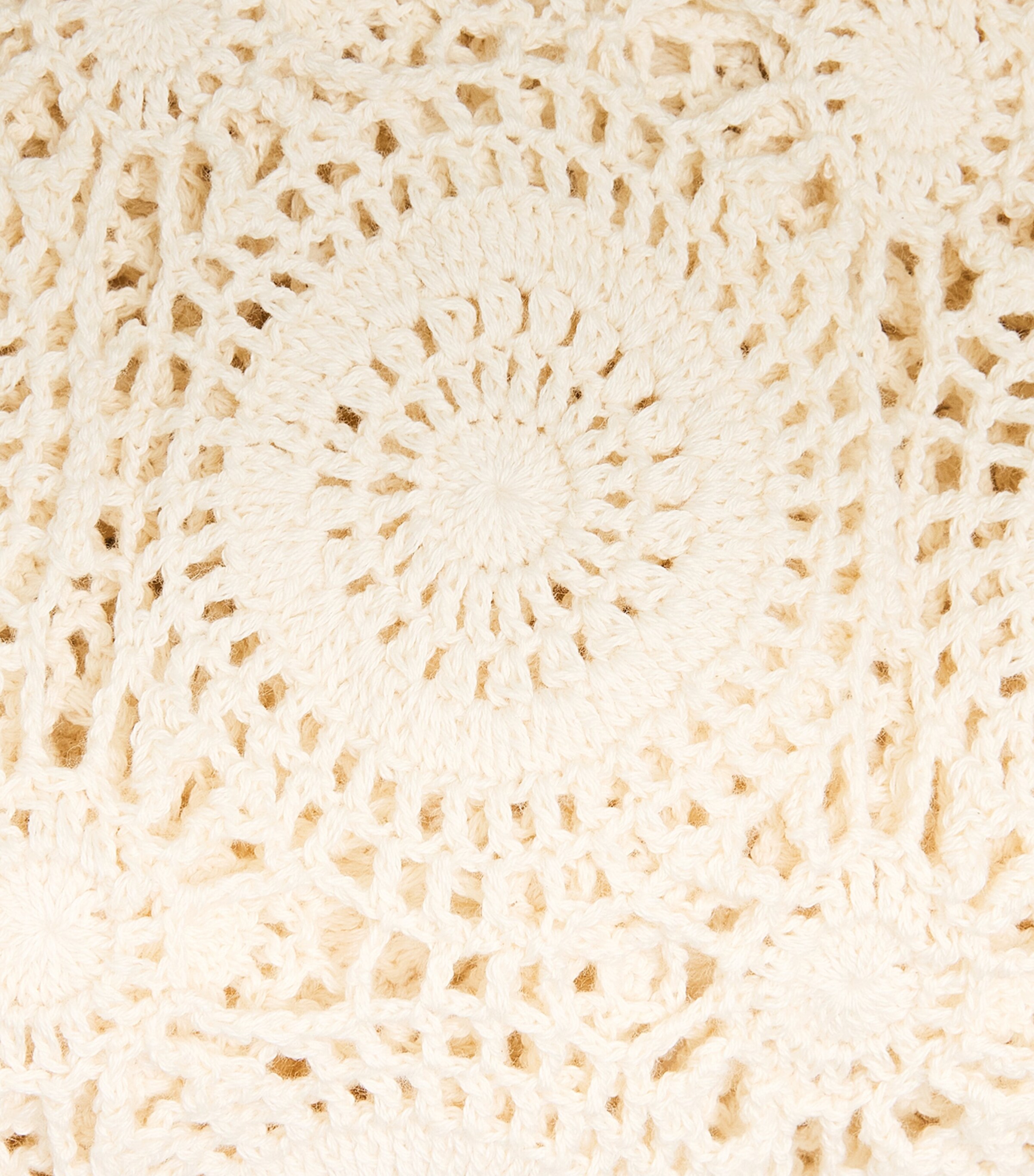 ESCVDO Womens Crochet Siula Maxi Dress Ivory Image 6