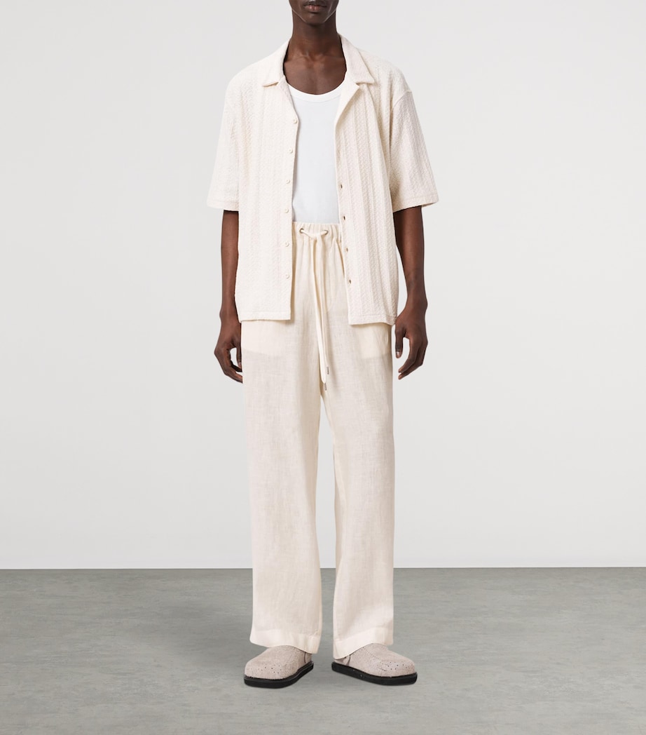 Linen Sharp Trousers COTTAGE WHITE Image 2