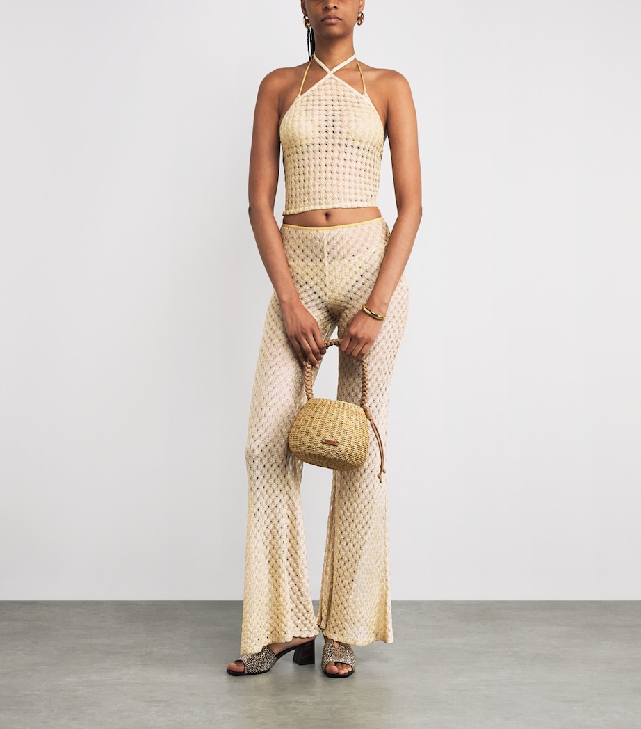 Metallic Halter Top S10BYGOLD Image 2