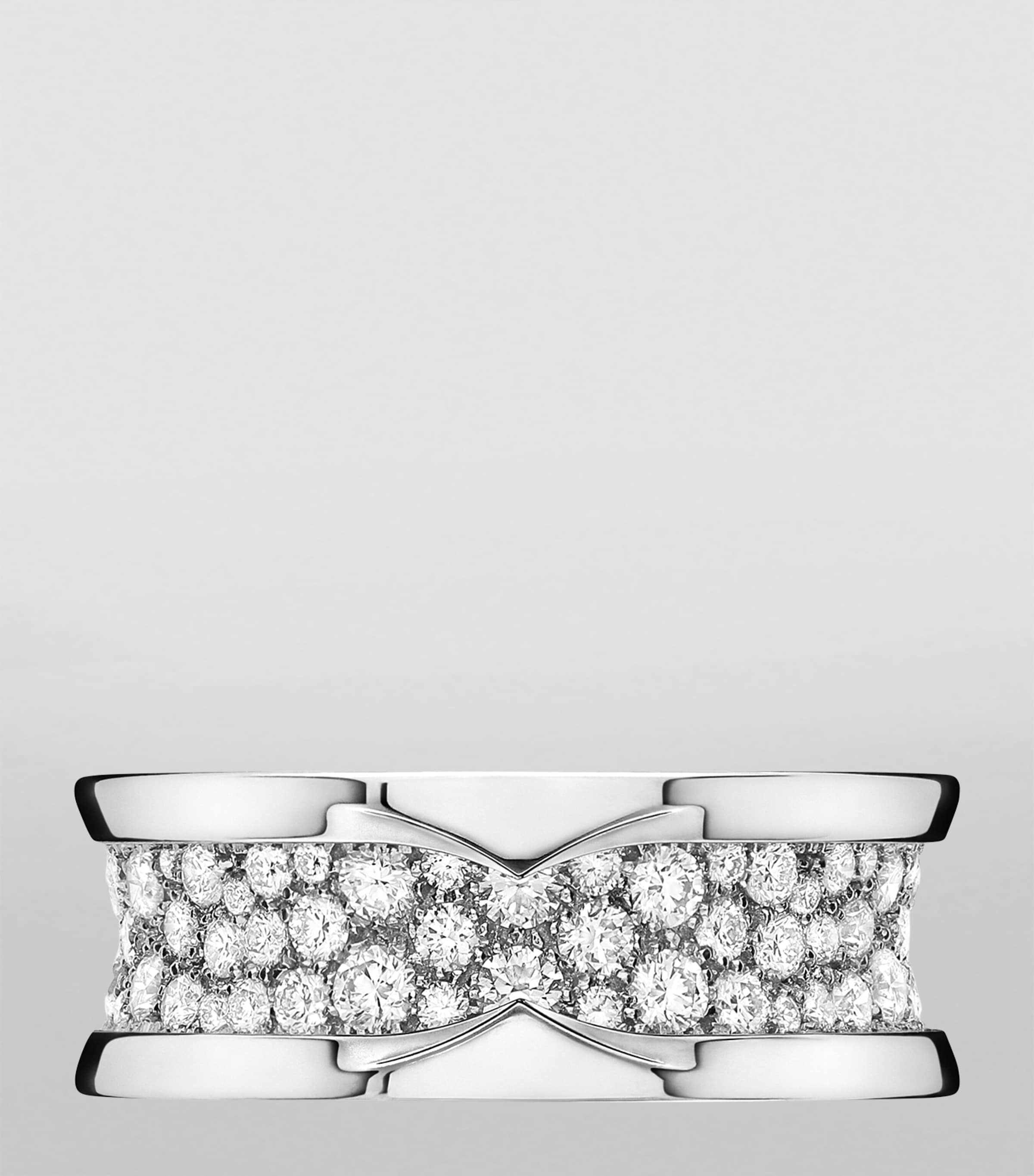 White Gold and Diamond B.zero1 Ring WHITE GOLD Image 3