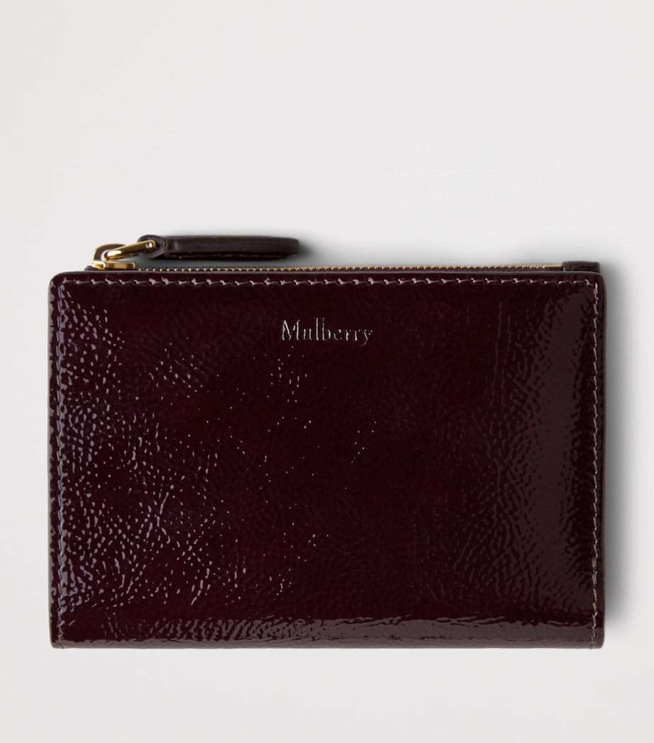Patent Leather Continental Bifold Wallet DEEP AUBERGINE Image 1