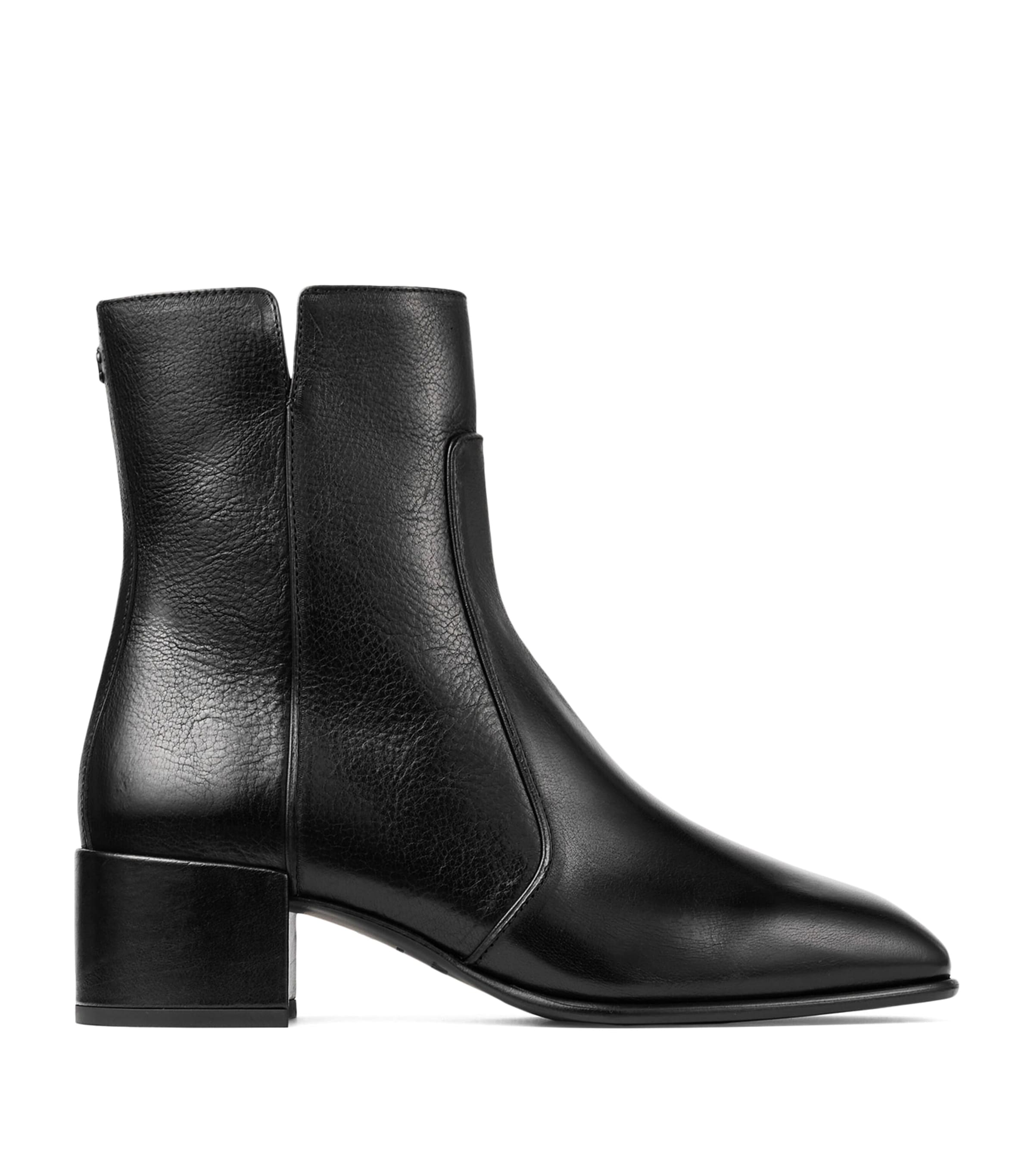 Jimmy Choo Eliot 45 Leather Ankle Boots Black Image 1