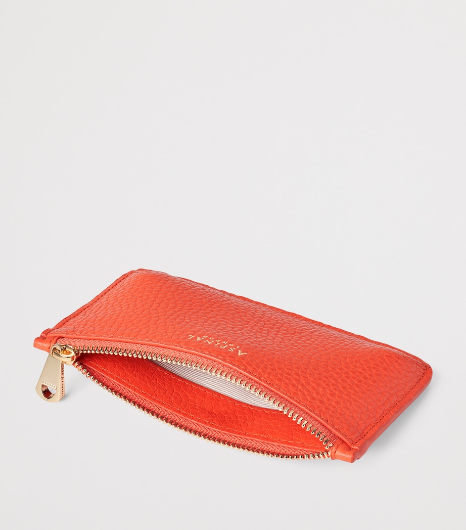 Leather Ella Card Holder CORAL Image 3