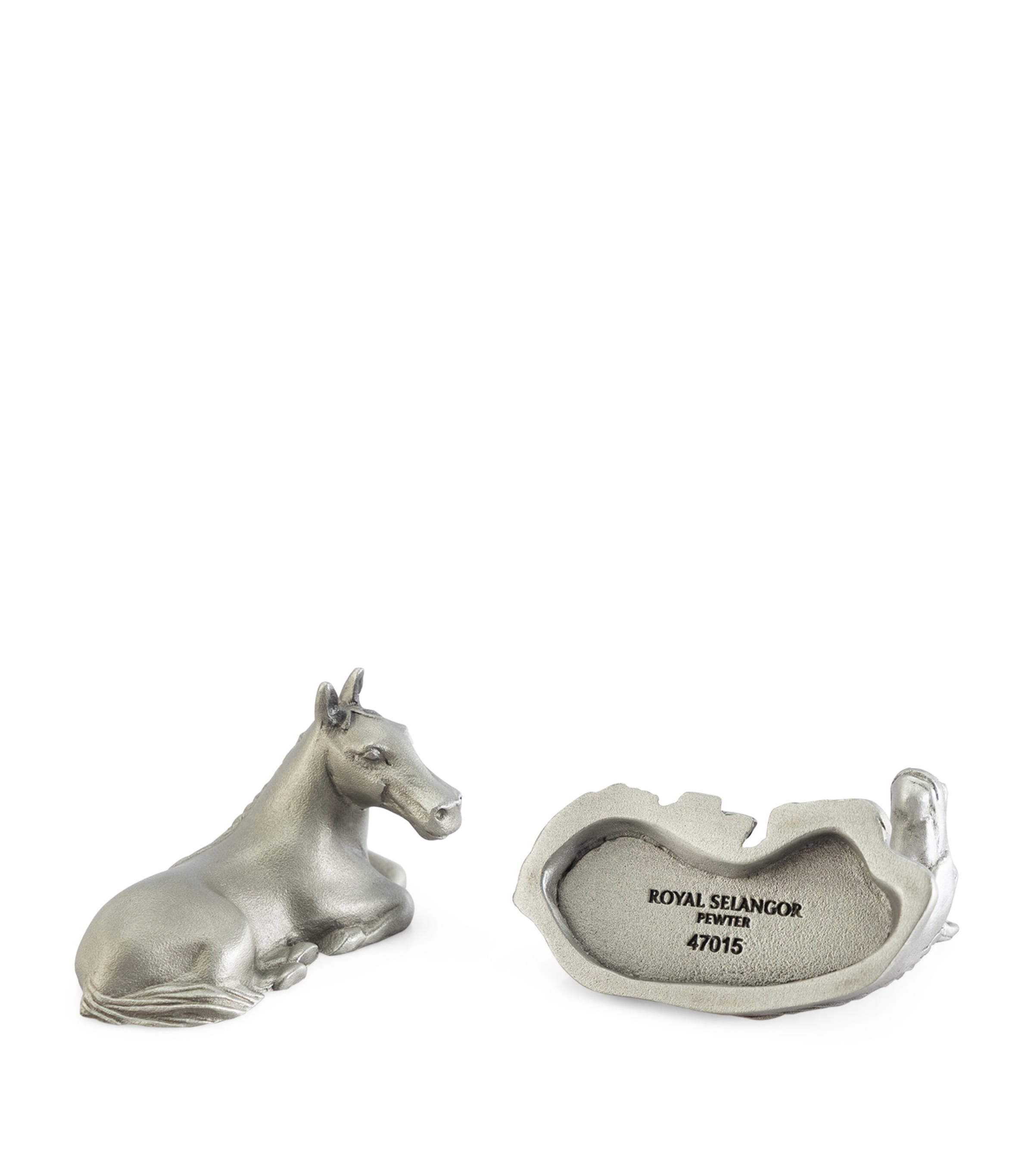Pewter Horse Chockstick Rests (Set of 2) PEWTER Image 4
