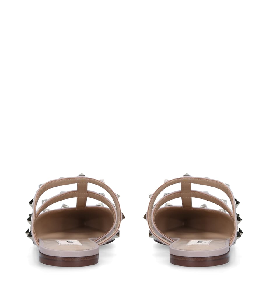 Valentino Garavani Patent Leather Rockstud Mules Pale Pink Image 2