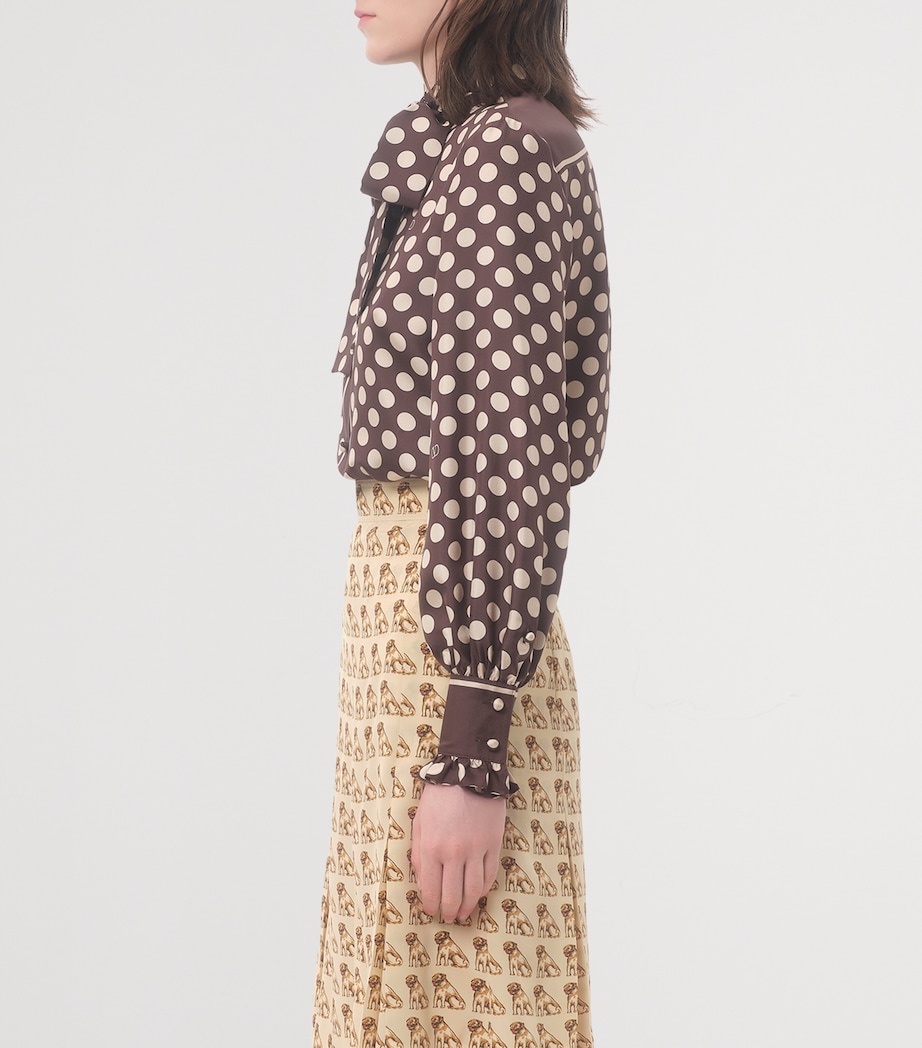 Silk Polka-Dot Shirt RDQ Image 3