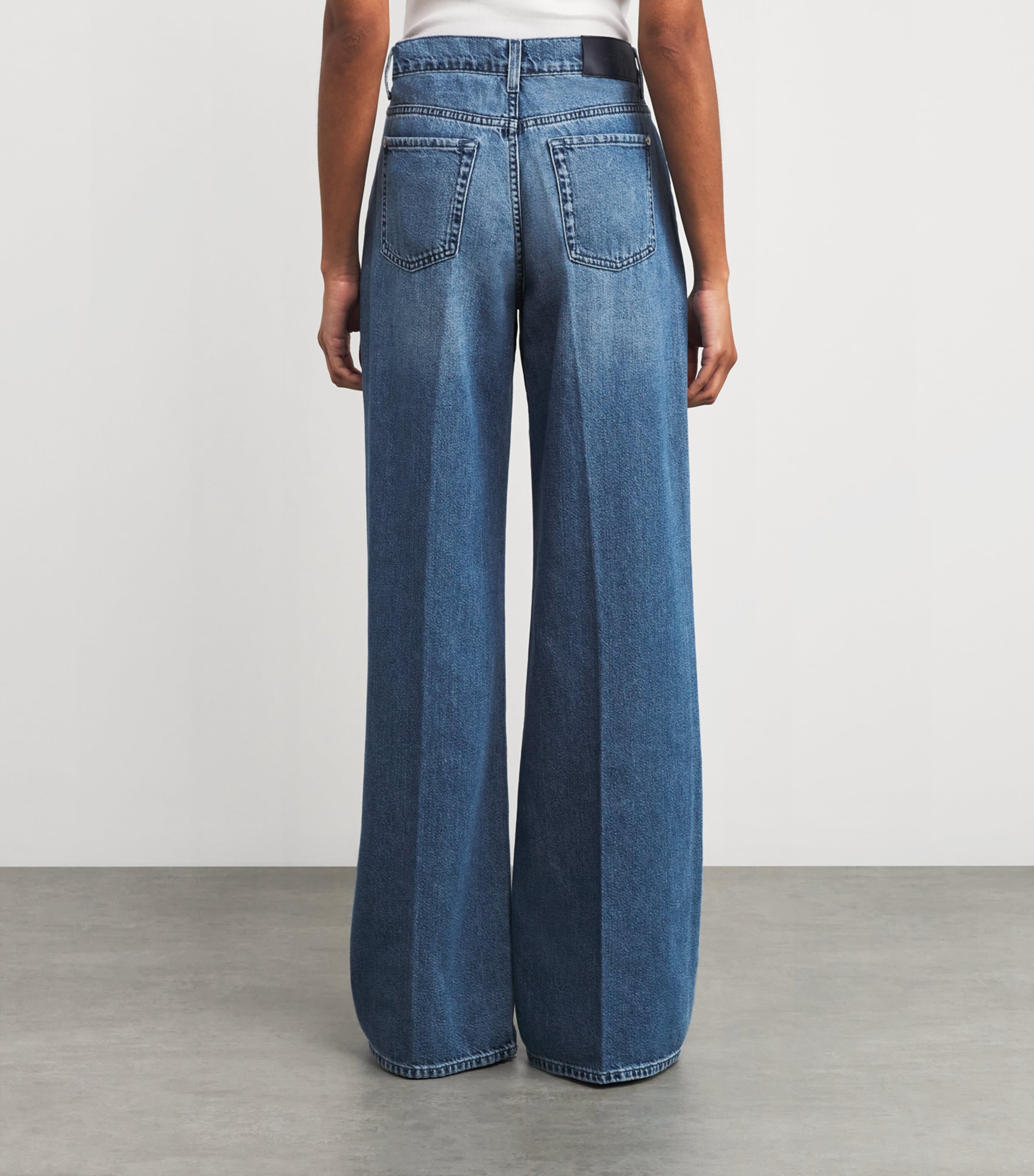 7 For All Mankind Luxe Vintage Lotta Flared Jeans | Harrods UK
