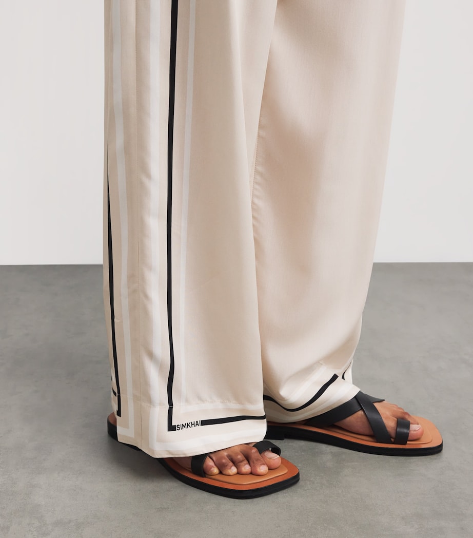 Thomson Wide-Leg Trousers SAND STRIPE Image 6
