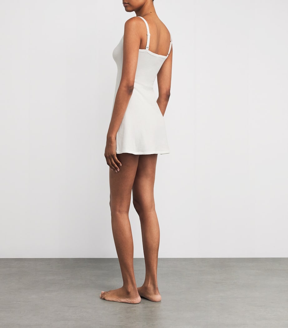 Drop Needle Mini Dress SNOW Image 3