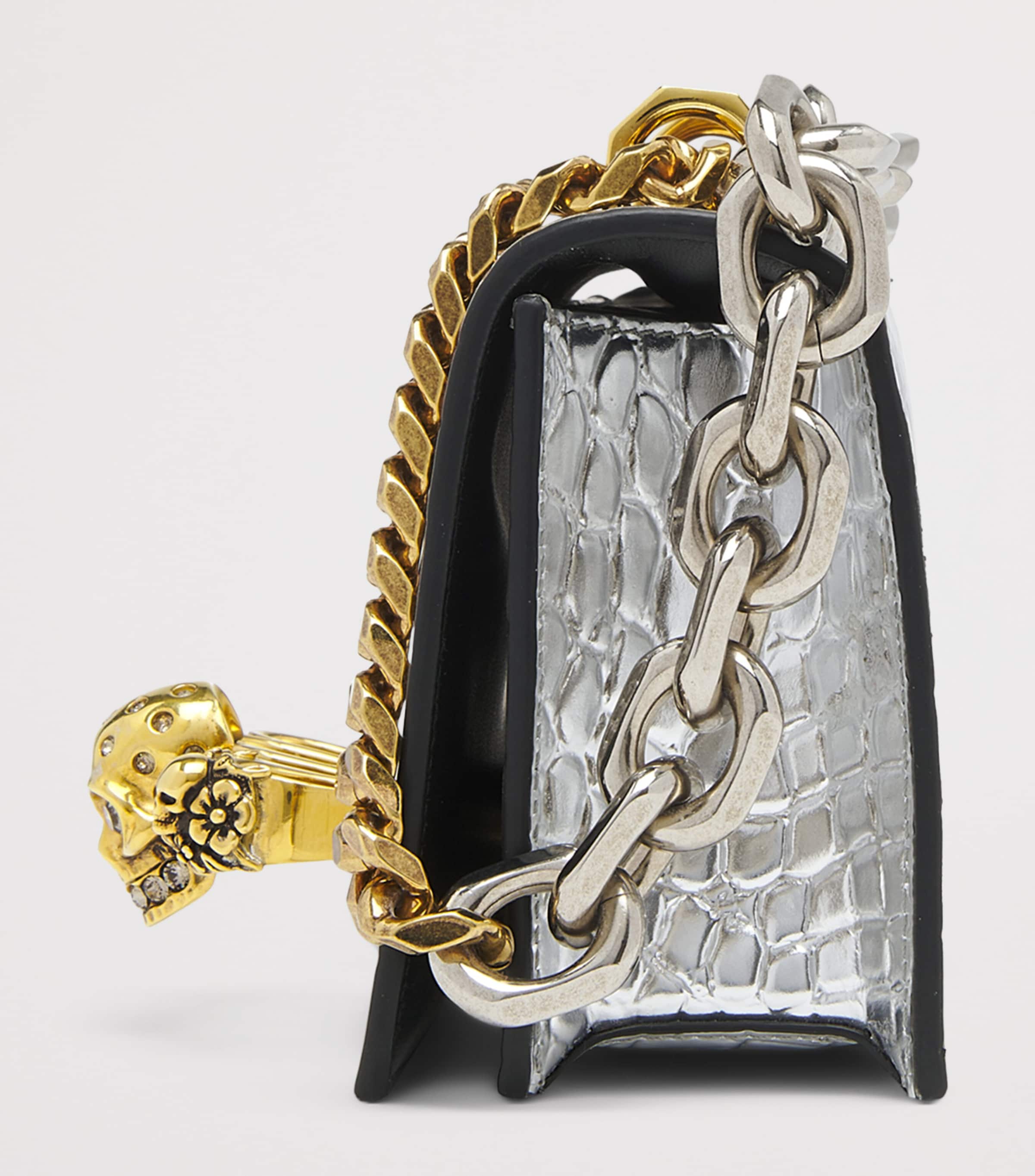 Mini Leather Jewelled Satchel 1402 Image 3