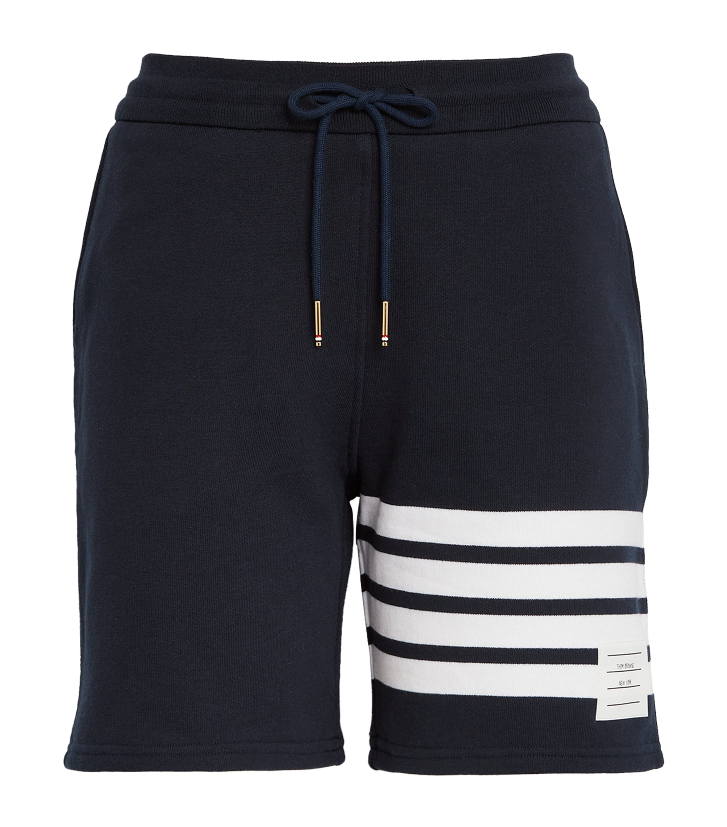 Shop Thom Browne 4-bar Shorts In Navy